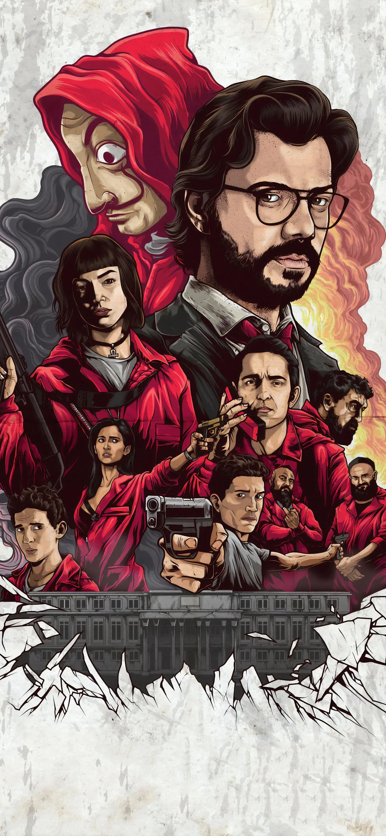 Artistic Poster Inspired by Popular Tv Series Characters
