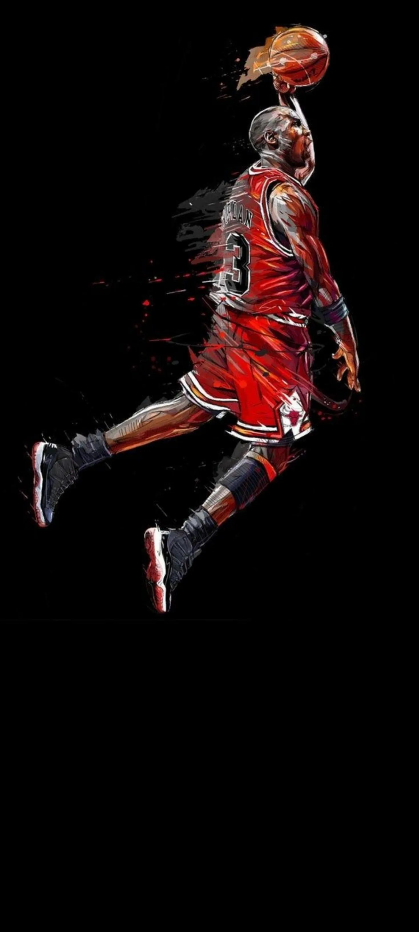 Basketball Player Dunk Action HD Mobile Wallpaper Background