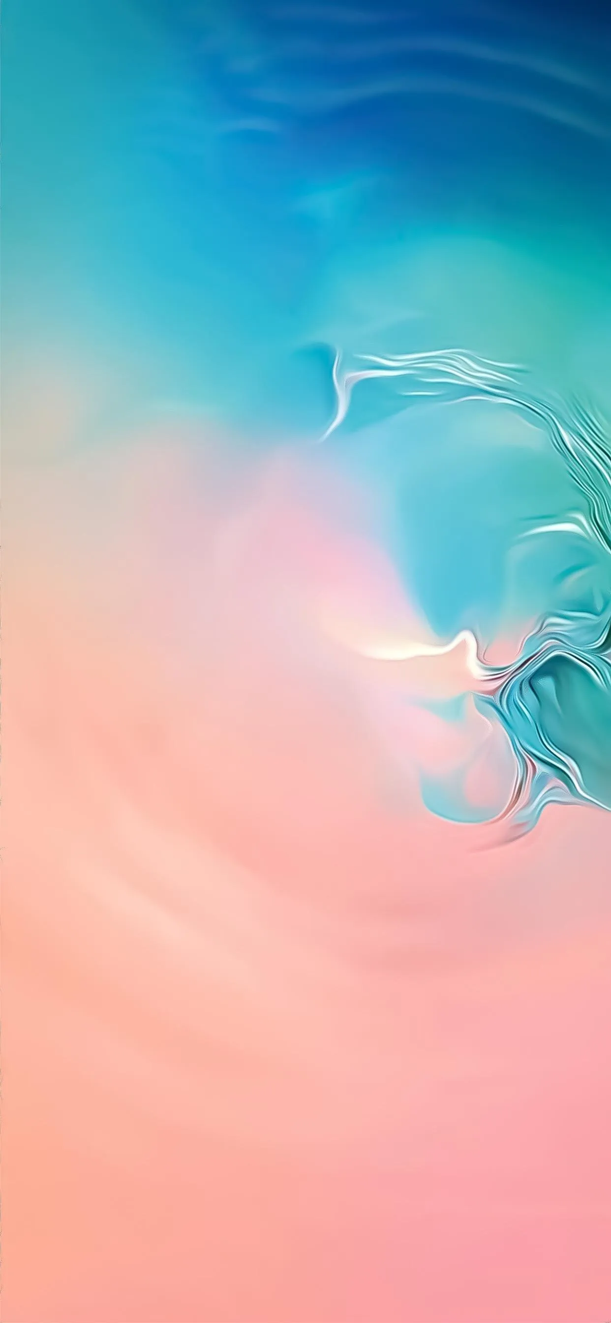 Beautiful Gradient Blue and Pink Soft Cloud Wallpaper