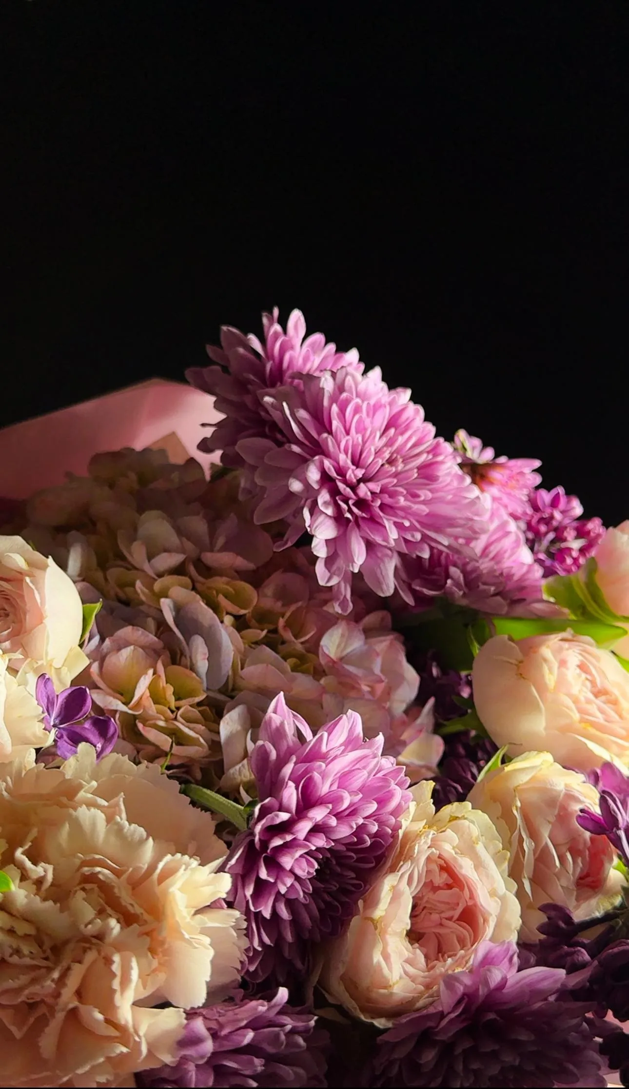 Beautiful Pink and Yellow Flowers in Artistic Focus