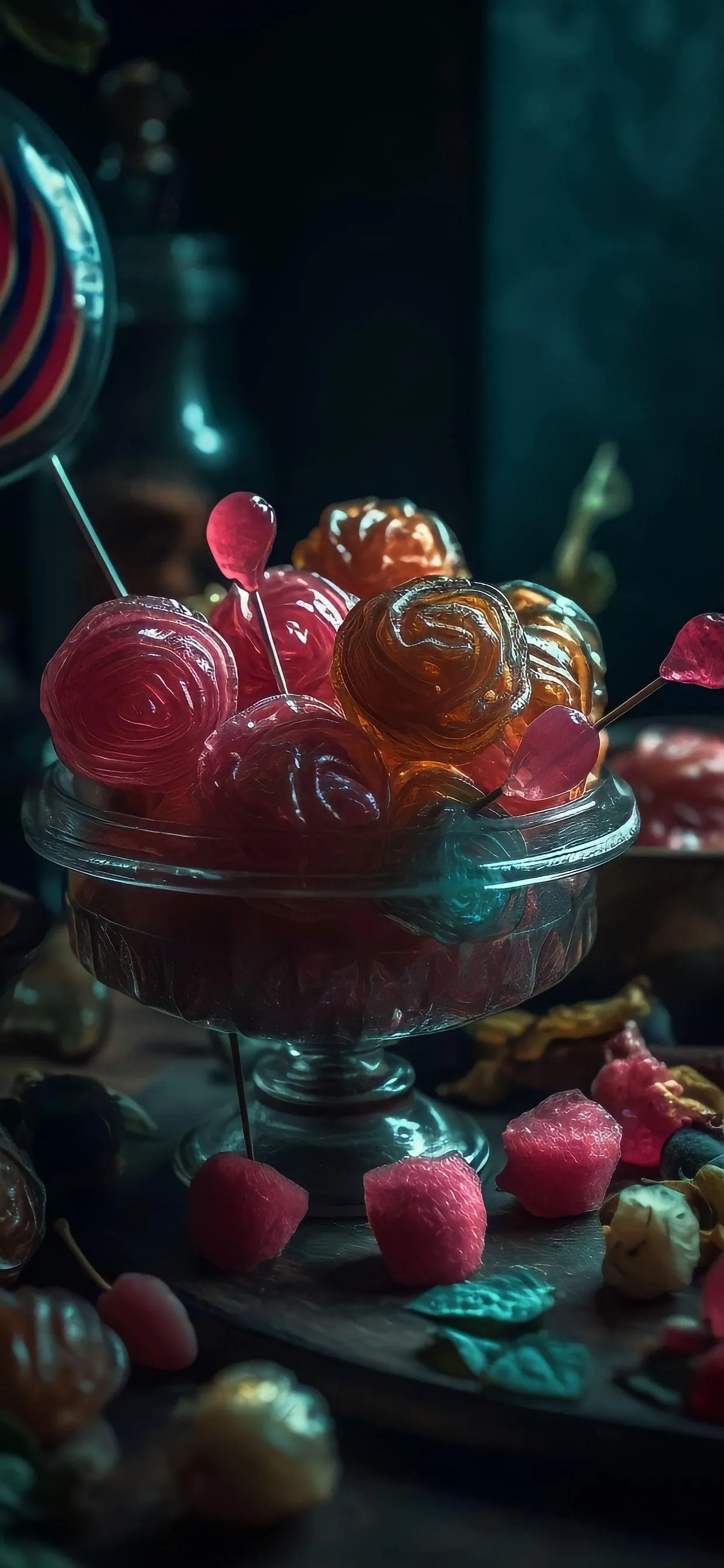 Berries in Bowl Food Photography Mobile Wallpaper Style