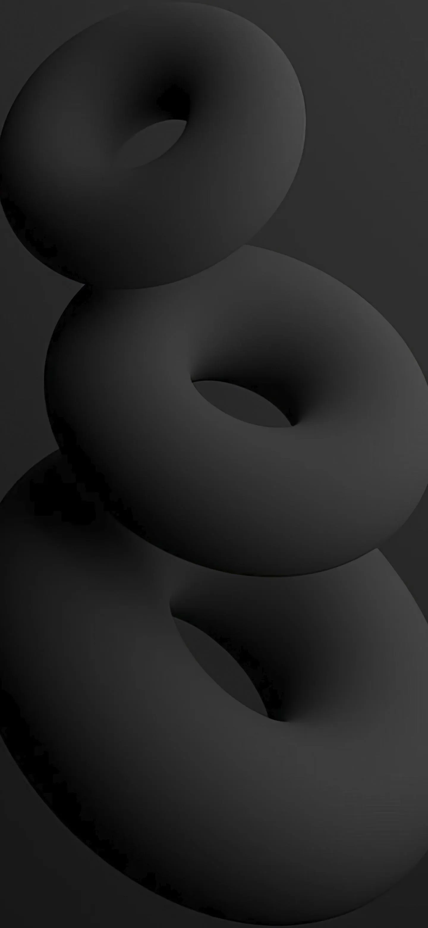 Black Abstract Soft Rings Minimalist Background Wallpaper