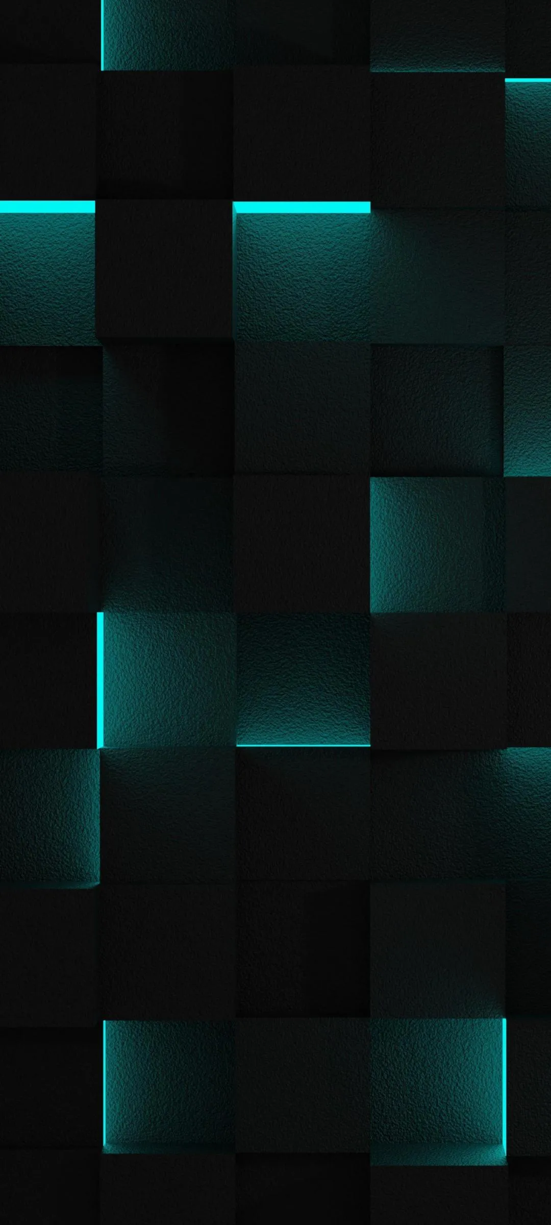 Black and Blue Geometric Grid Futuristic Tech Theme