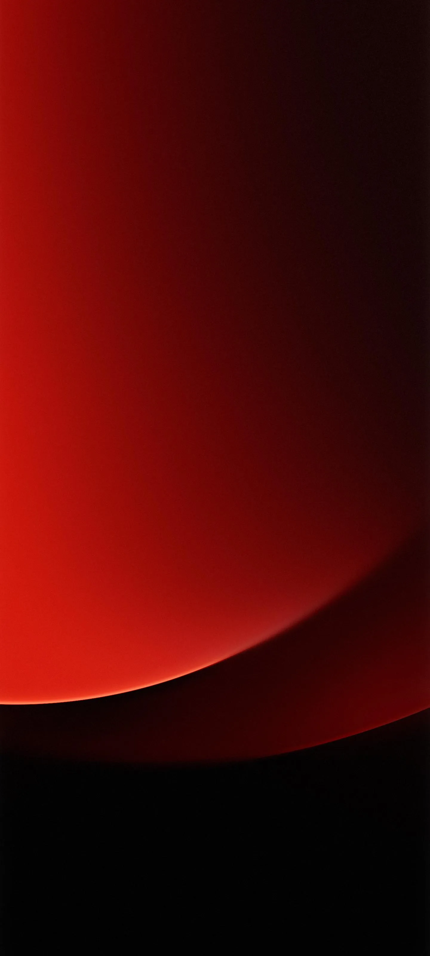 Black and Red Minimal Sun Gradient Aesthetic Wallpaper