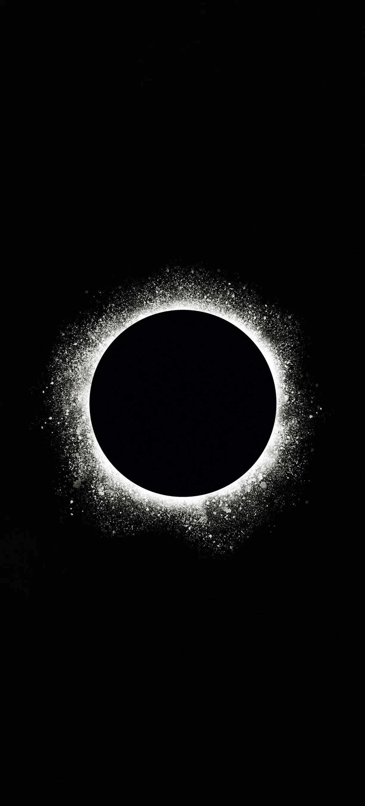 Black Hole Abstract Circular Light Pattern Art Wallpaper