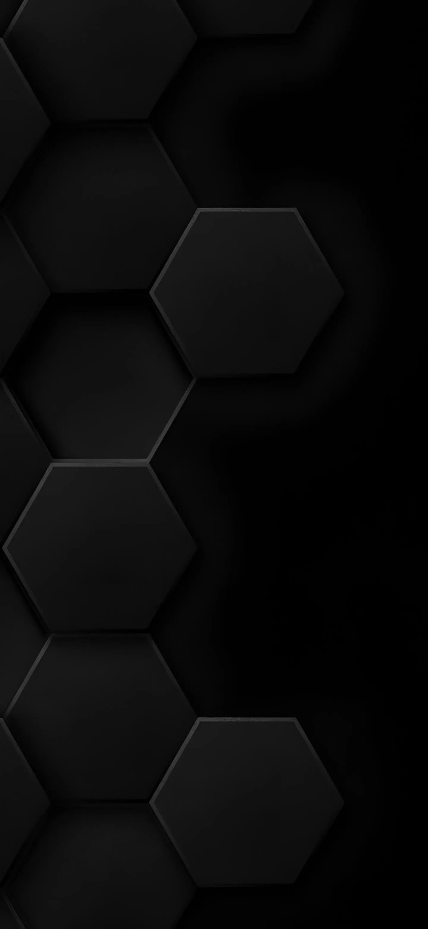 Black Honeycomb Pattern Wallpaper for Modern Phones