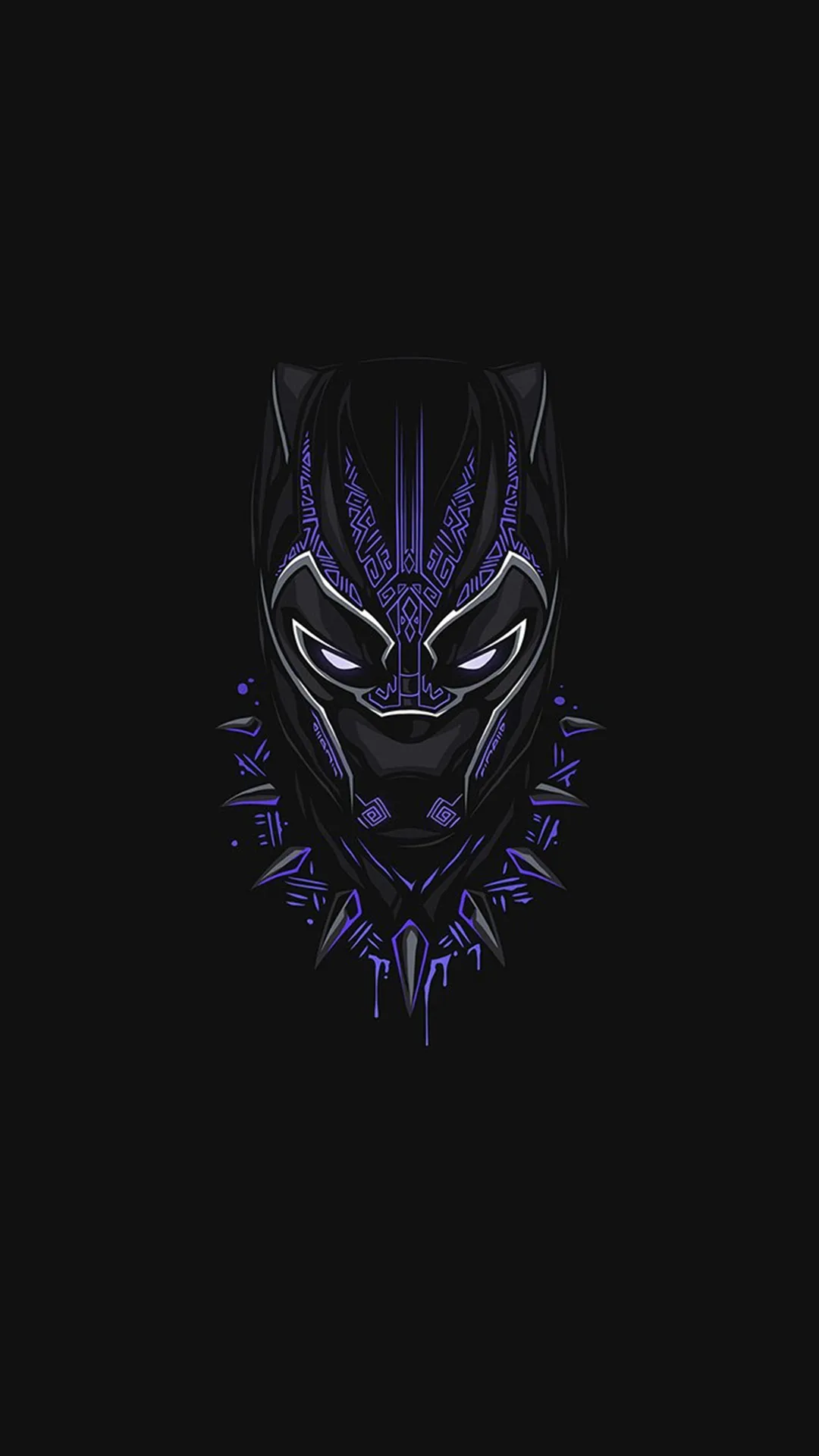 Black Panther Hero Dark Background free 4K Wallpaper