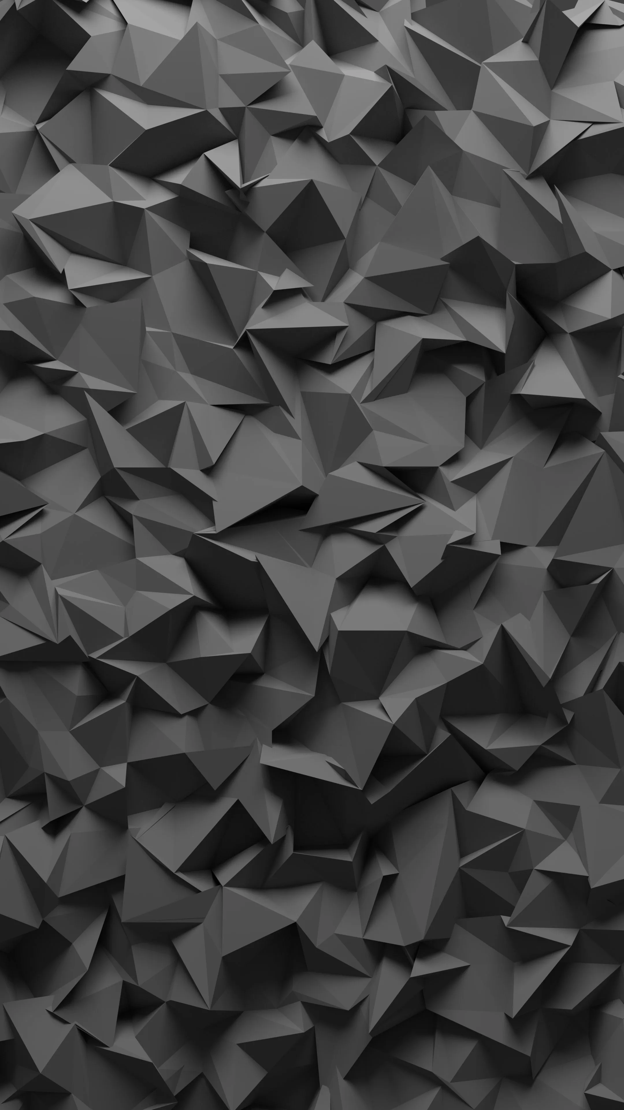 Black Polygonal Abstract Pattern for Pixel 9 Pro Wallpaper