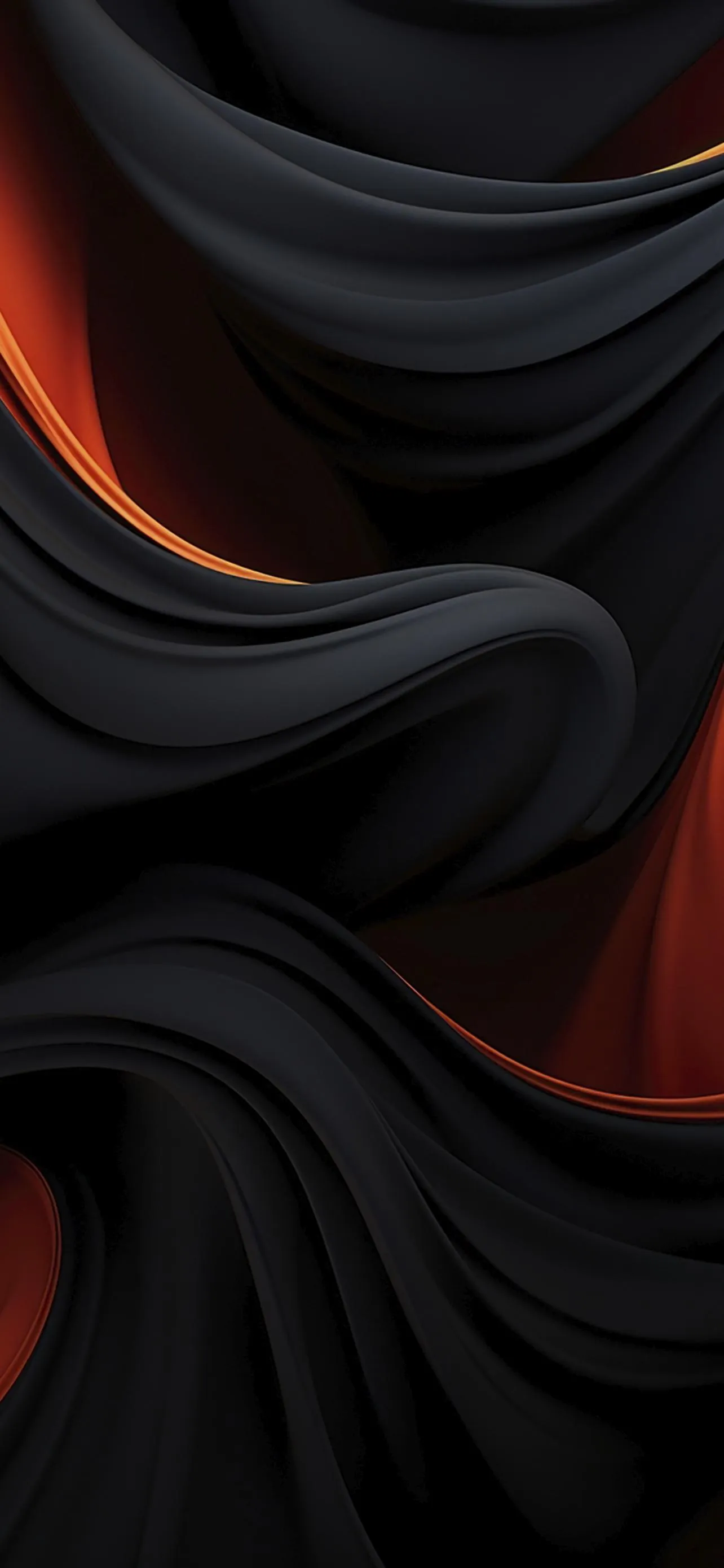 Black Red Abstract Folds for Premium Phone Look Wallpaper
