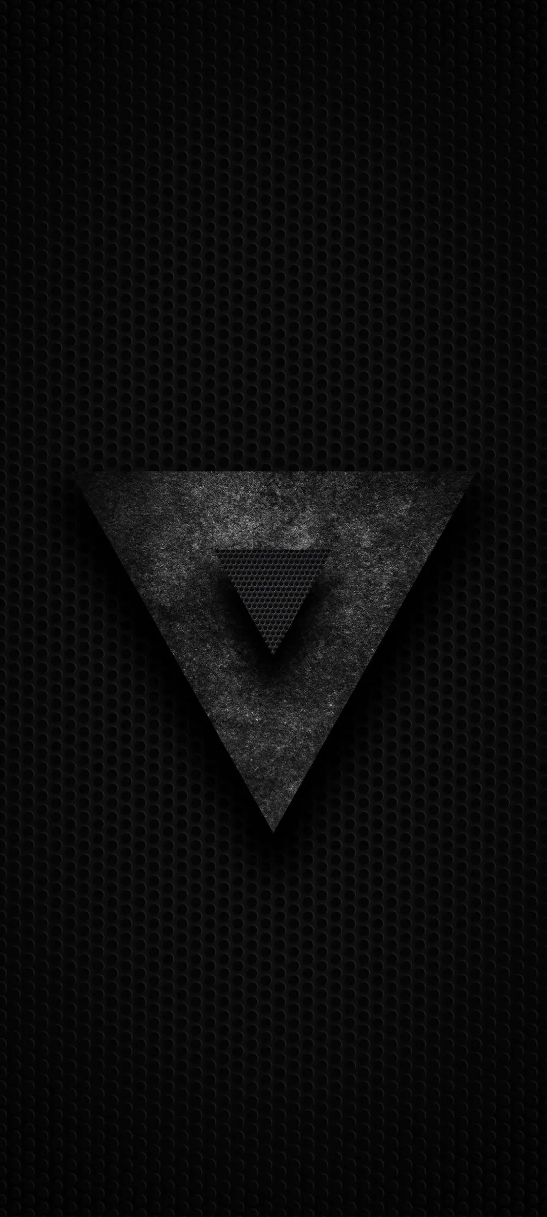 Black Triangle Minimal Dark Design Mobile Wallpaper