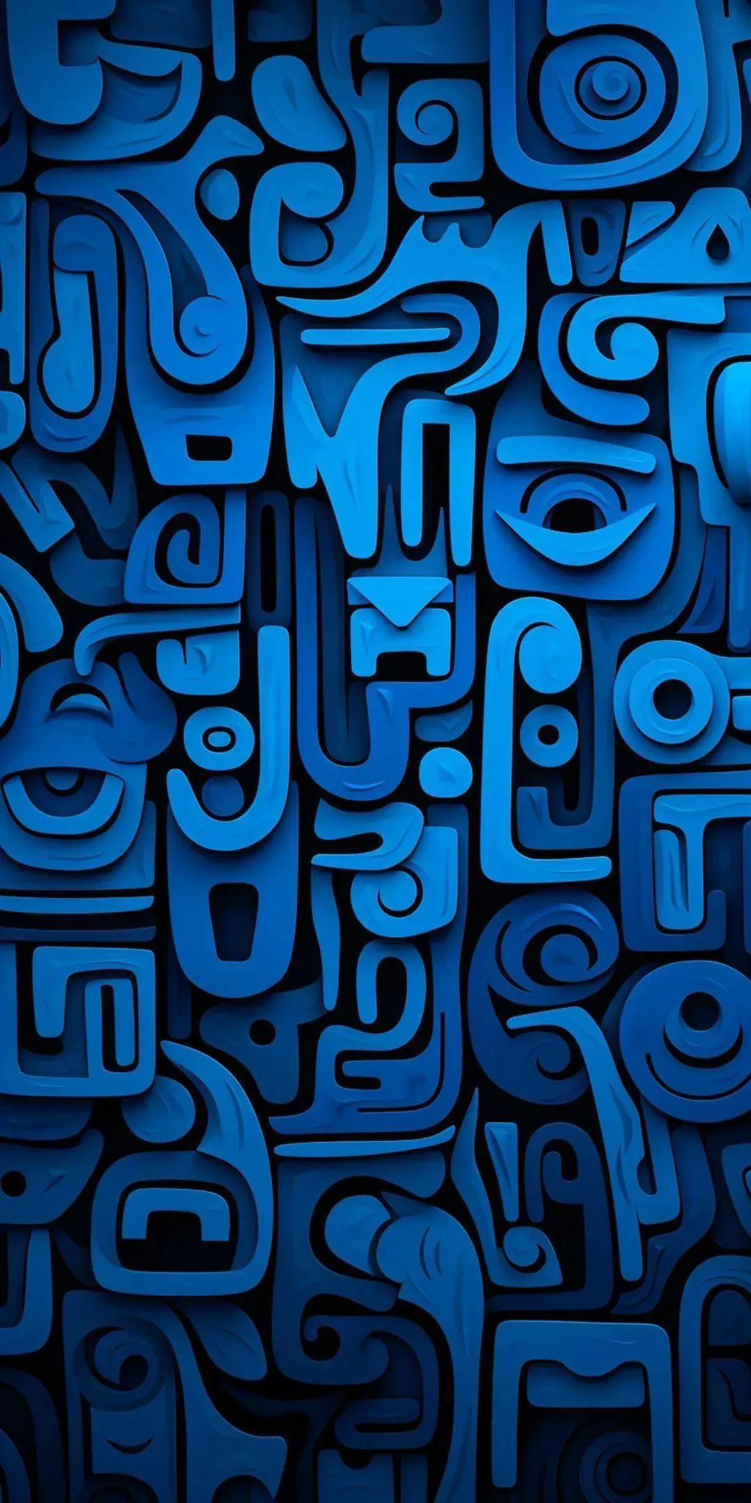 Blue Abstract Circuit Board Pattern with Tech Design