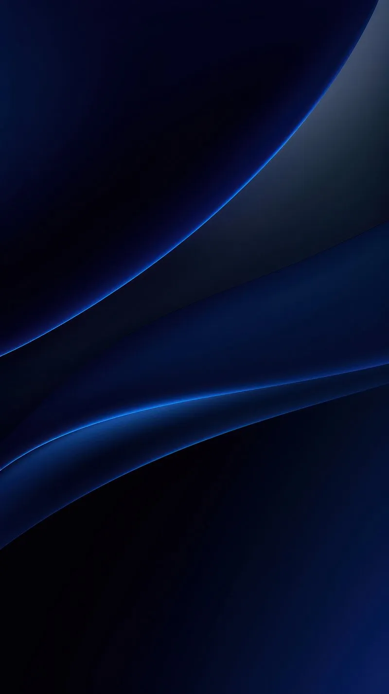 Blue Abstract Curves Forming Elegant Flowing Shapes