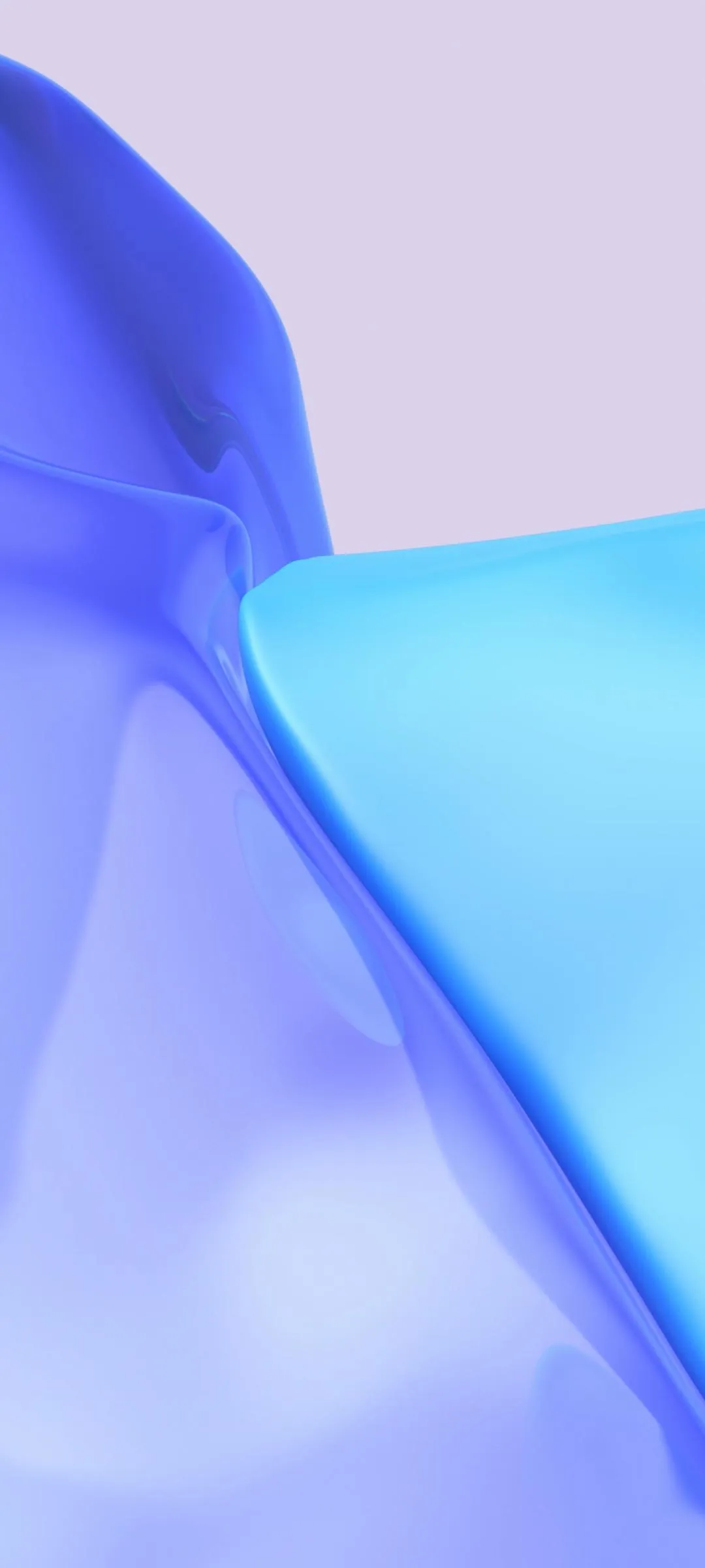 Blue Abstract Fabric Fold Smooth Digital Texture Wallpaper