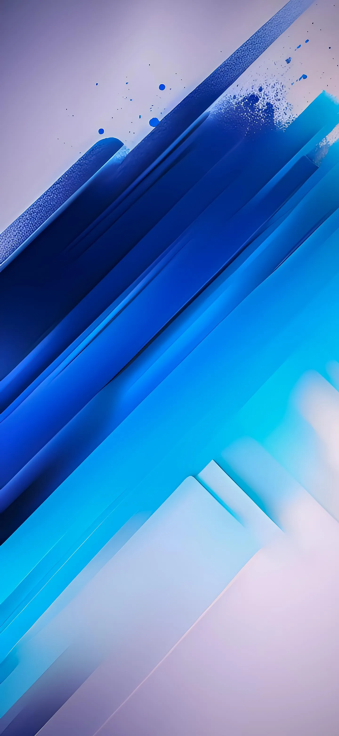 Blue Abstract Shapes with Motion Blur Design Wallpaper