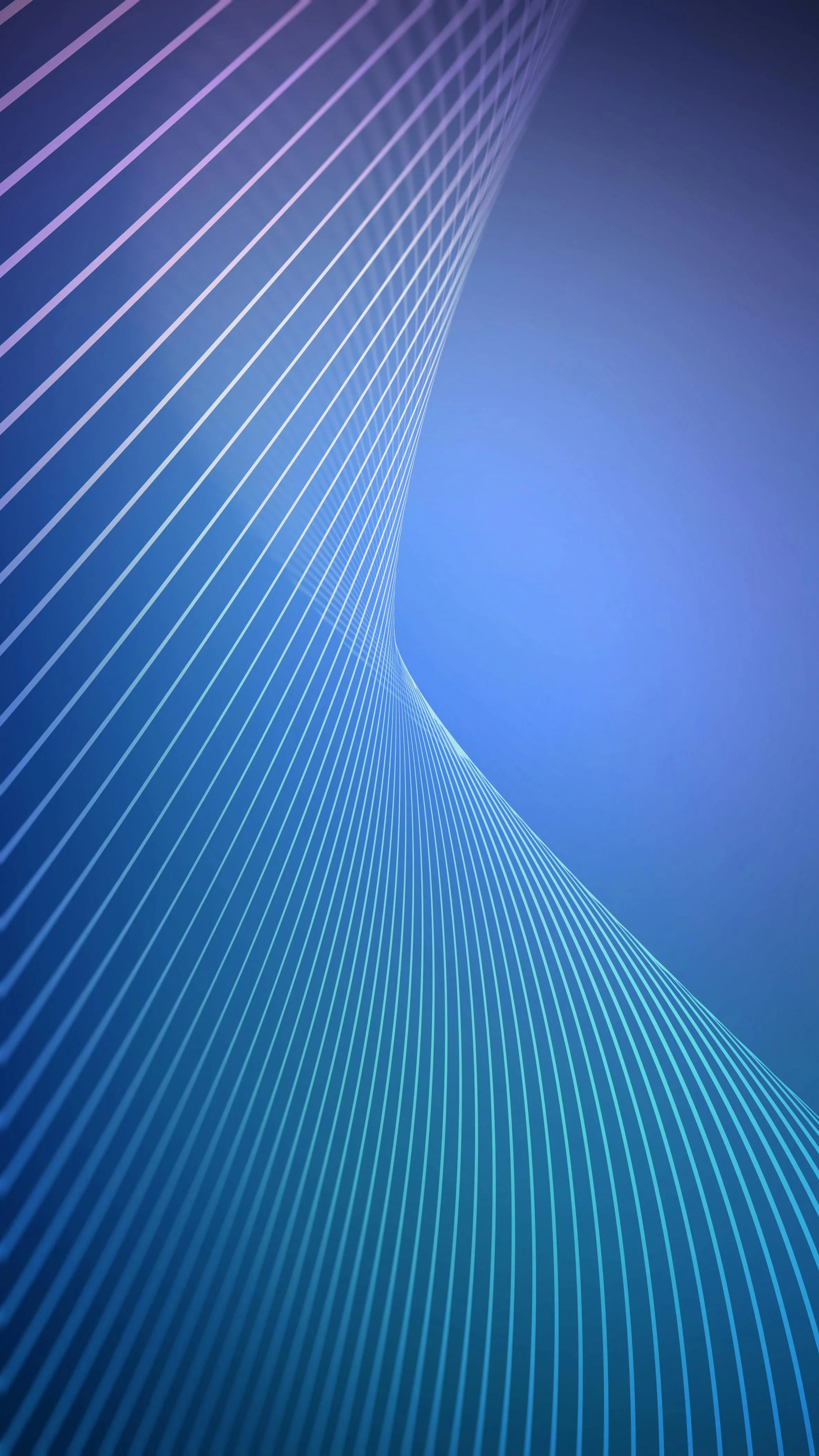 Blue Abstract Wave Lines for Google Pixel 7 Pro Wallpaper