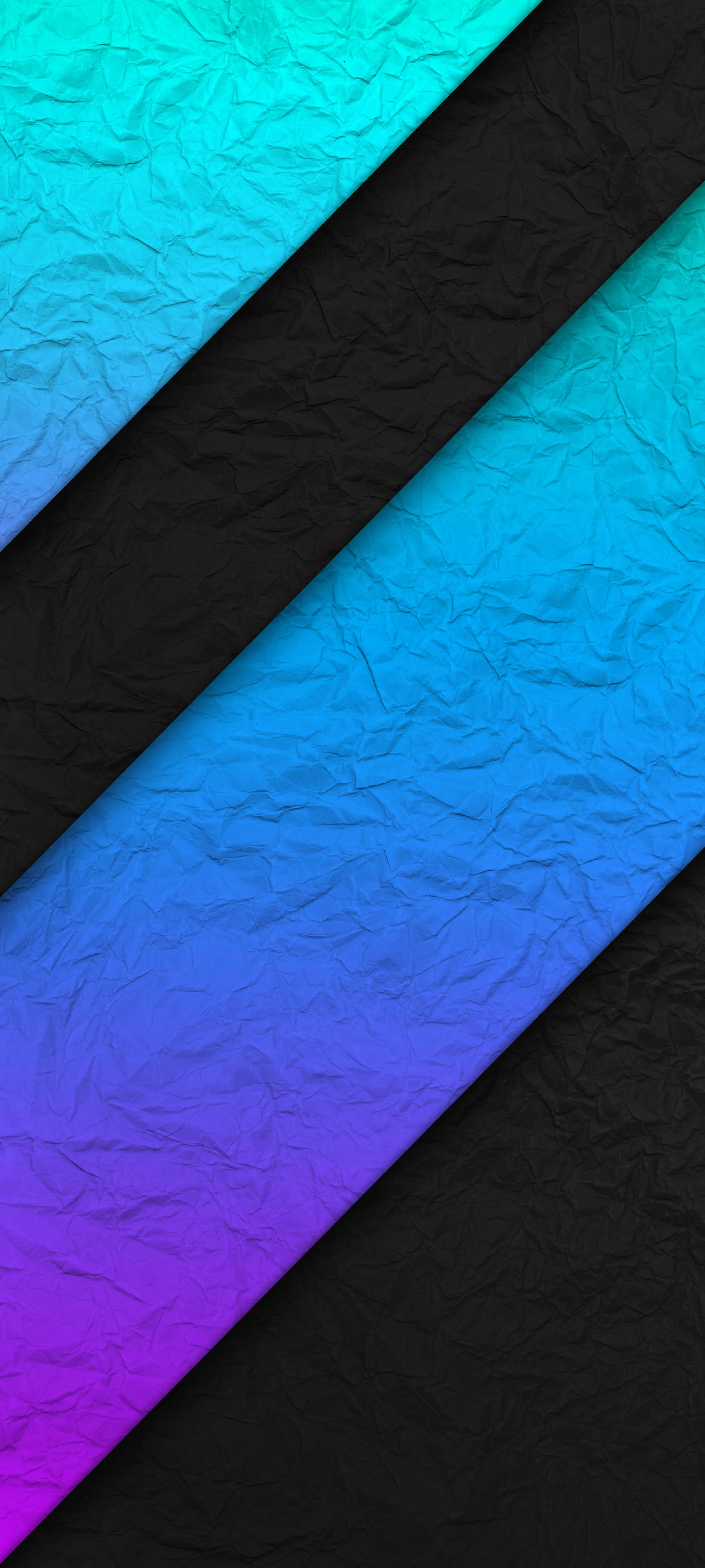 Blue and Purple Diagonal Stripes on Glossy Texture Wallpaper