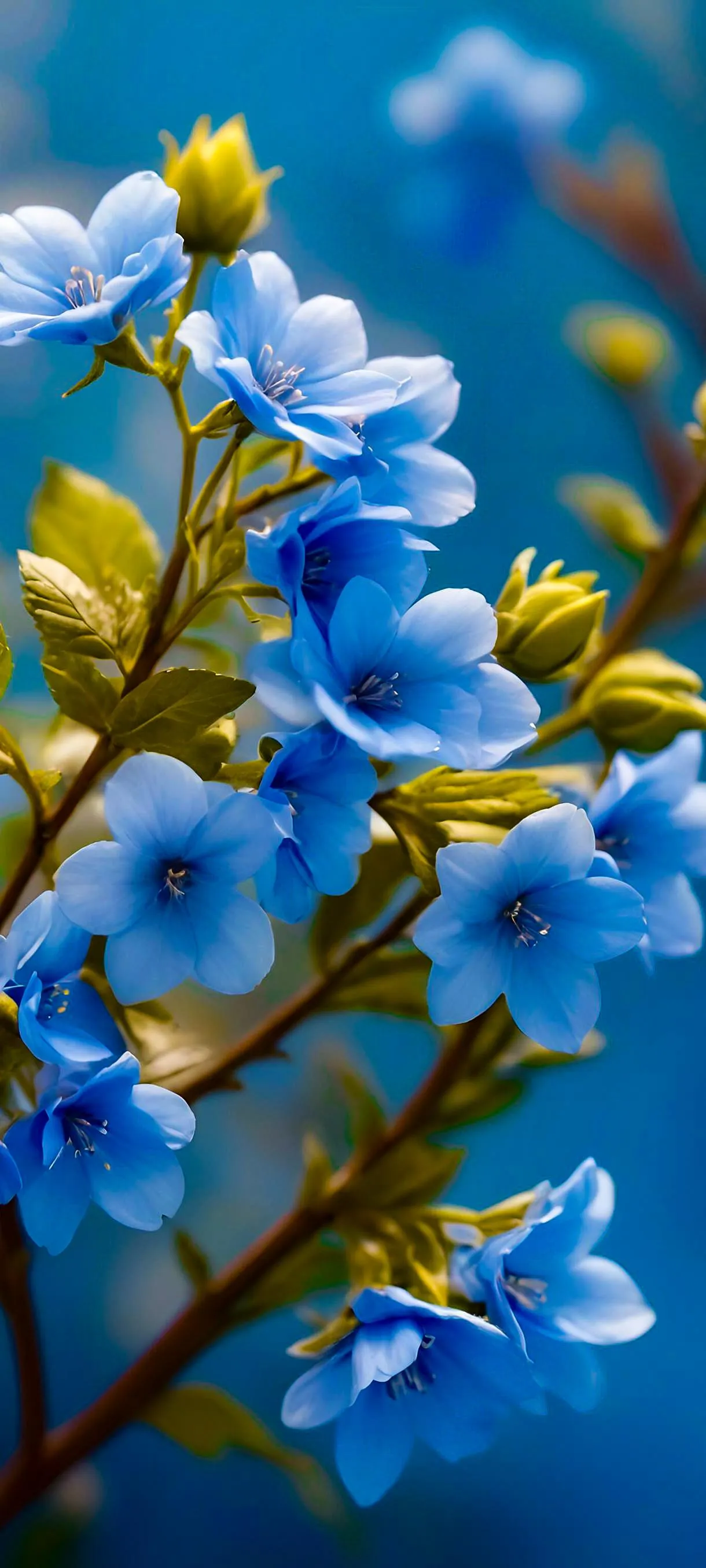 Blue Flower Close Up Nature Photography Spring Bloom