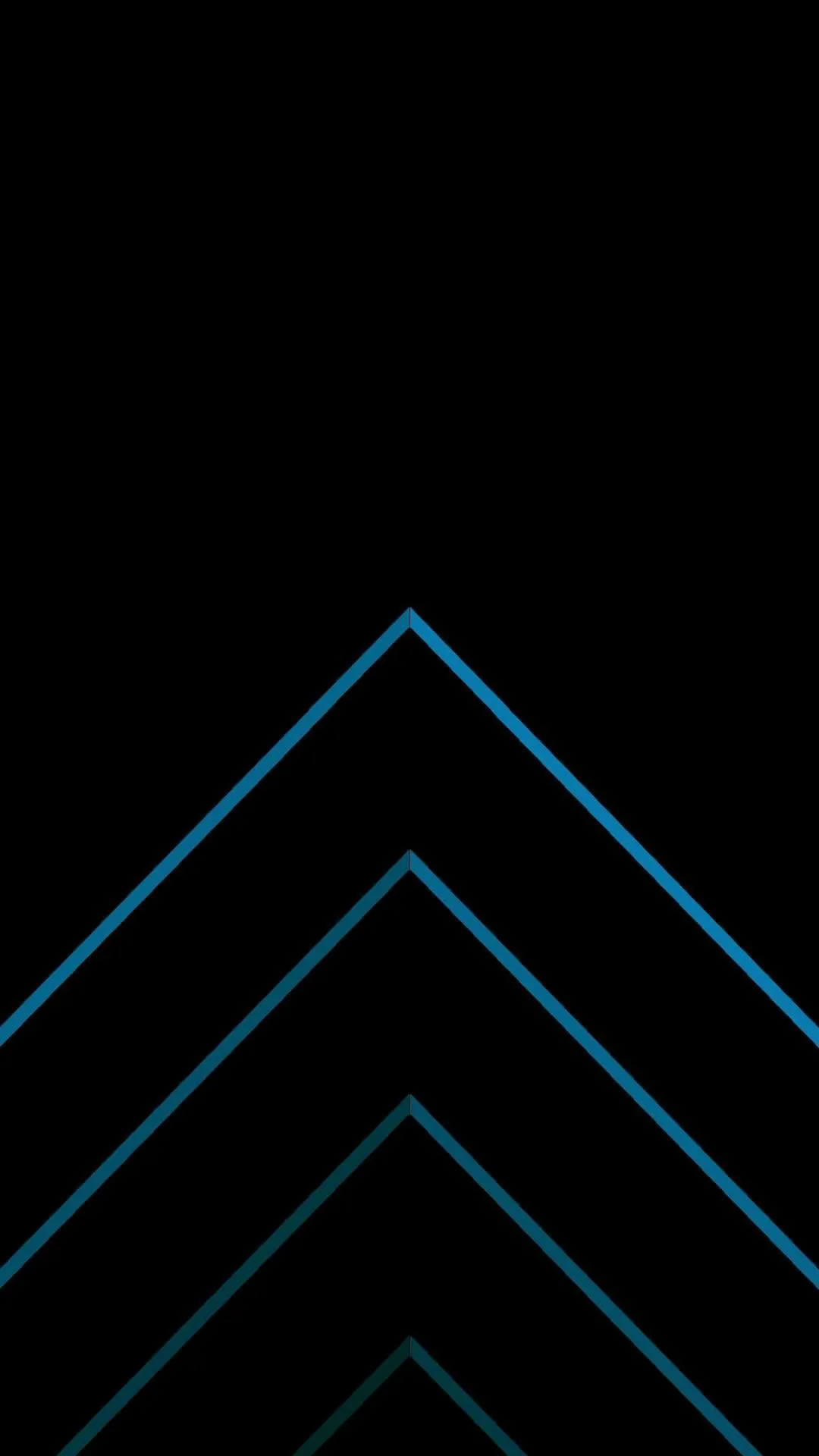 Blue Geometric Chevron Lines Futuristic Mobile Wallpaper