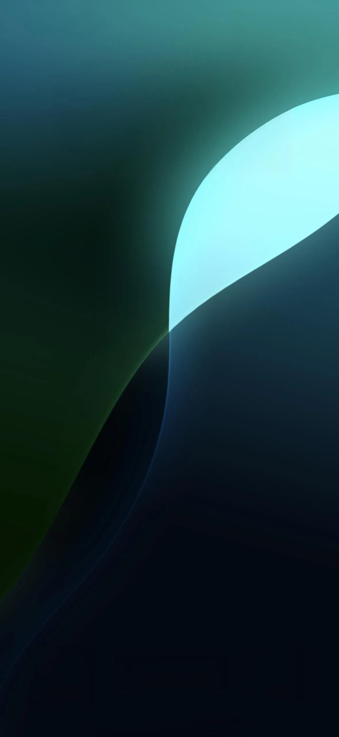 Blue Neon Gradient Arc for Sleek Modern Mobile Wallpaper