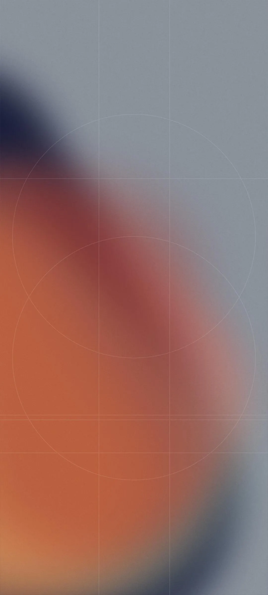Blurred Circles Warm Tones Minimal Abstract Design