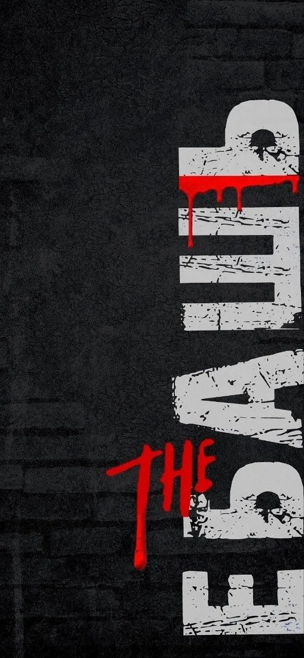 Bold Grunge Typography Mobile Wallpaper Design Wallpaper