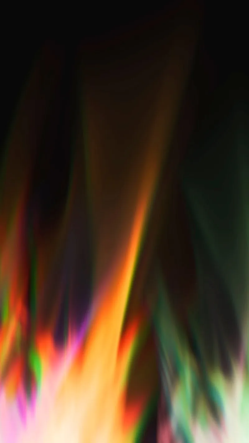 Bright Color Flames Rising in Smooth Abstract Pattern