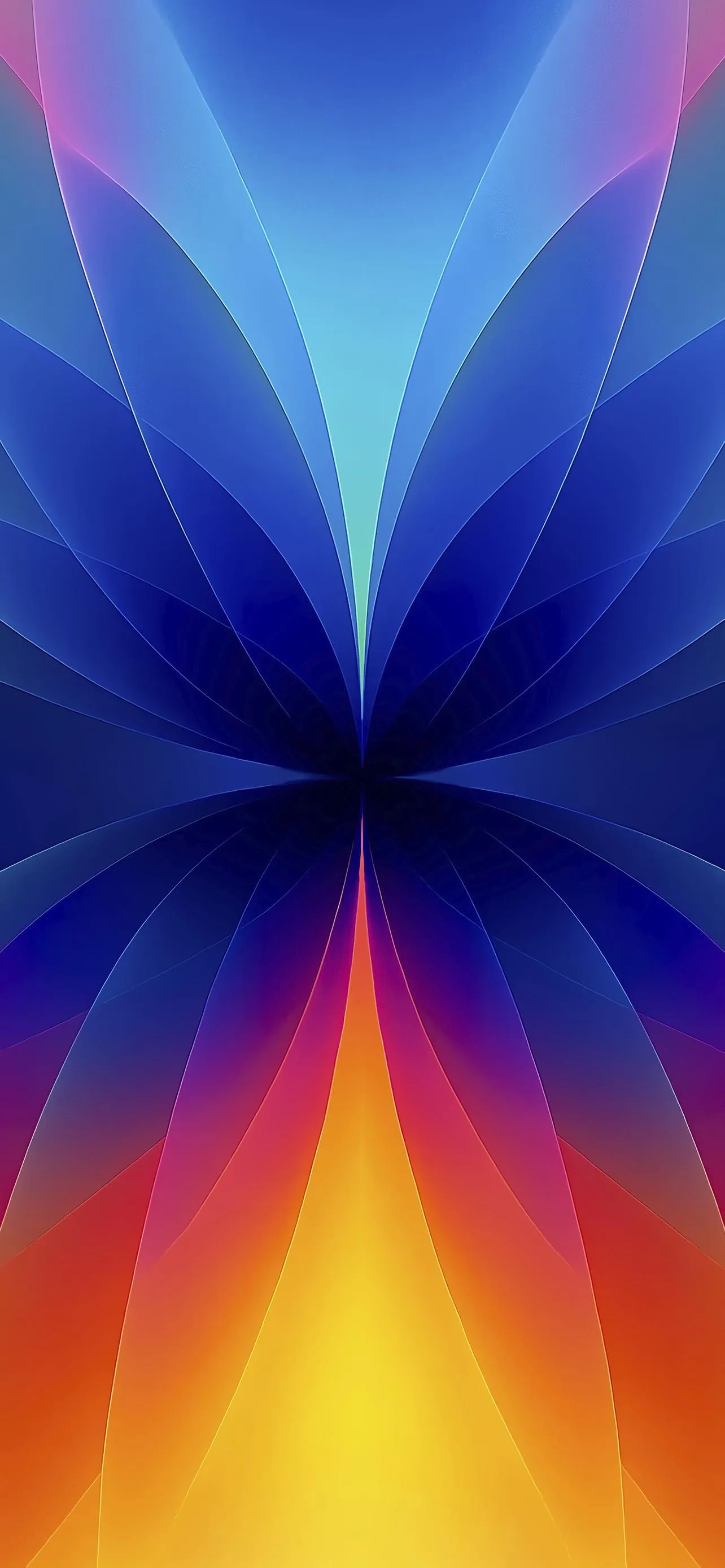 Bright Gradient Abstract Rays Forming Vivid Pattern