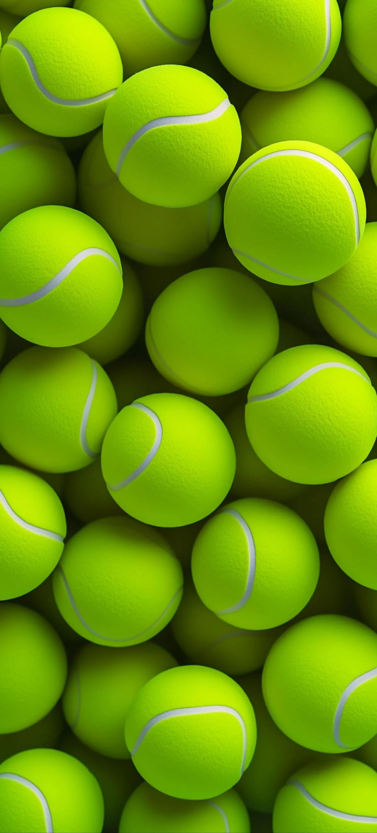Bright Green Balls Pattern in Macro Close Up Wallpaper