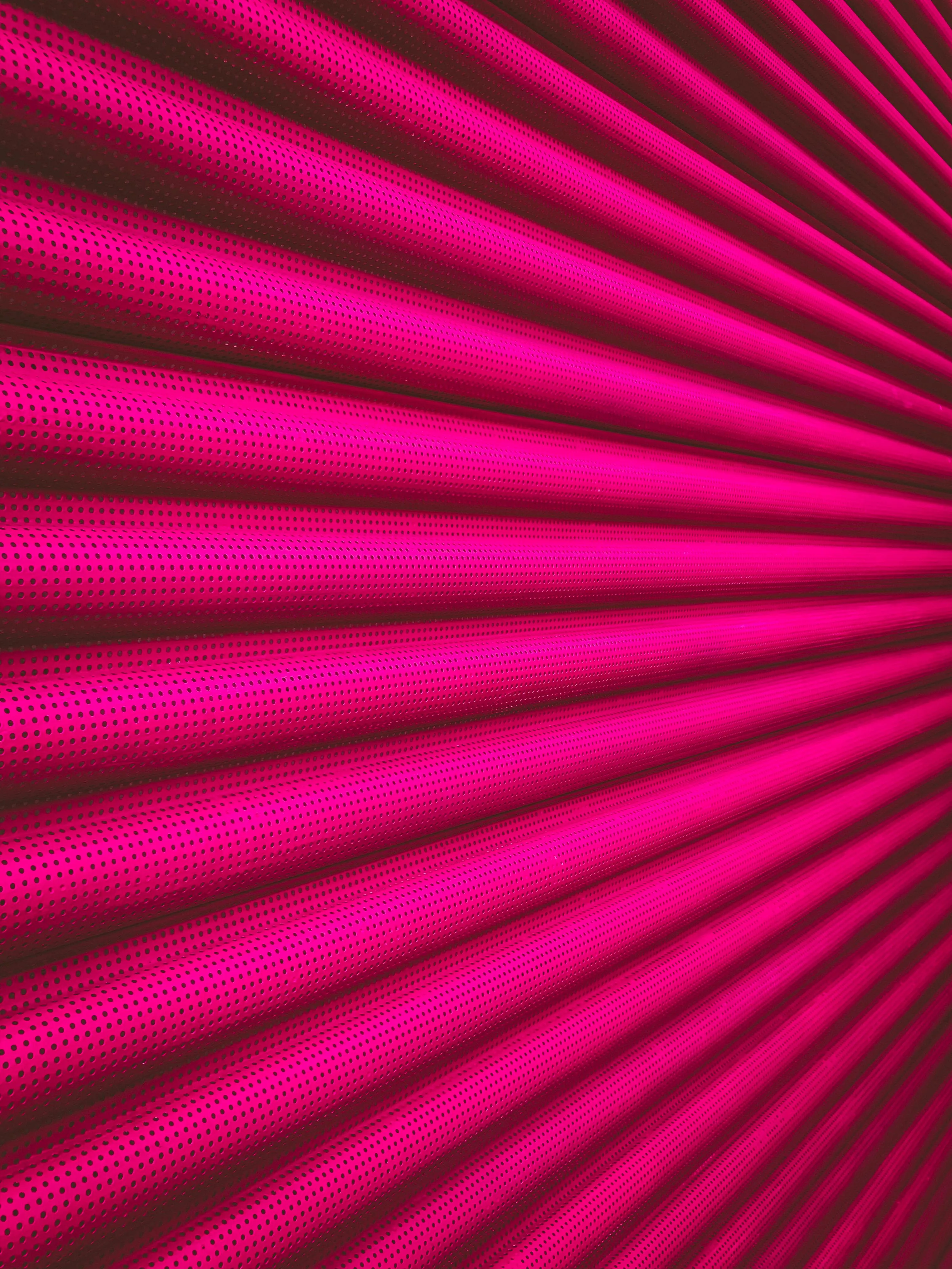 Bright Pink Neon Tunnel Lines with Symmetry Wallpaper