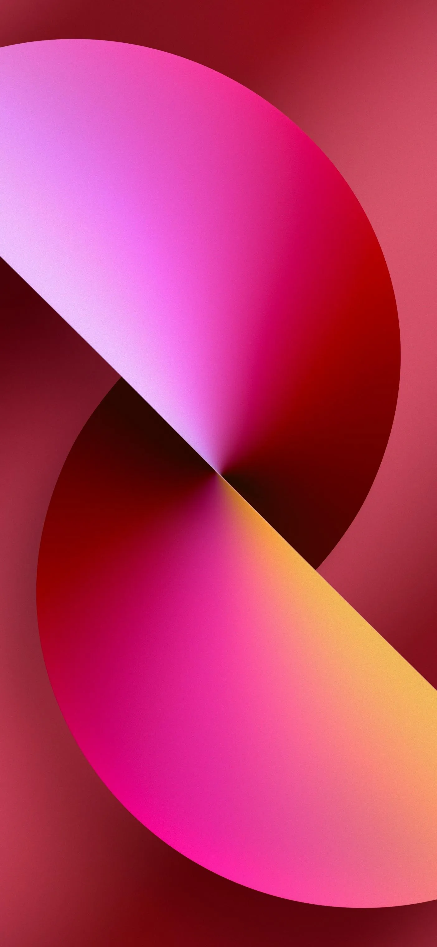 Bright Rings Of Pink And Yellow Form Colorful Abstract