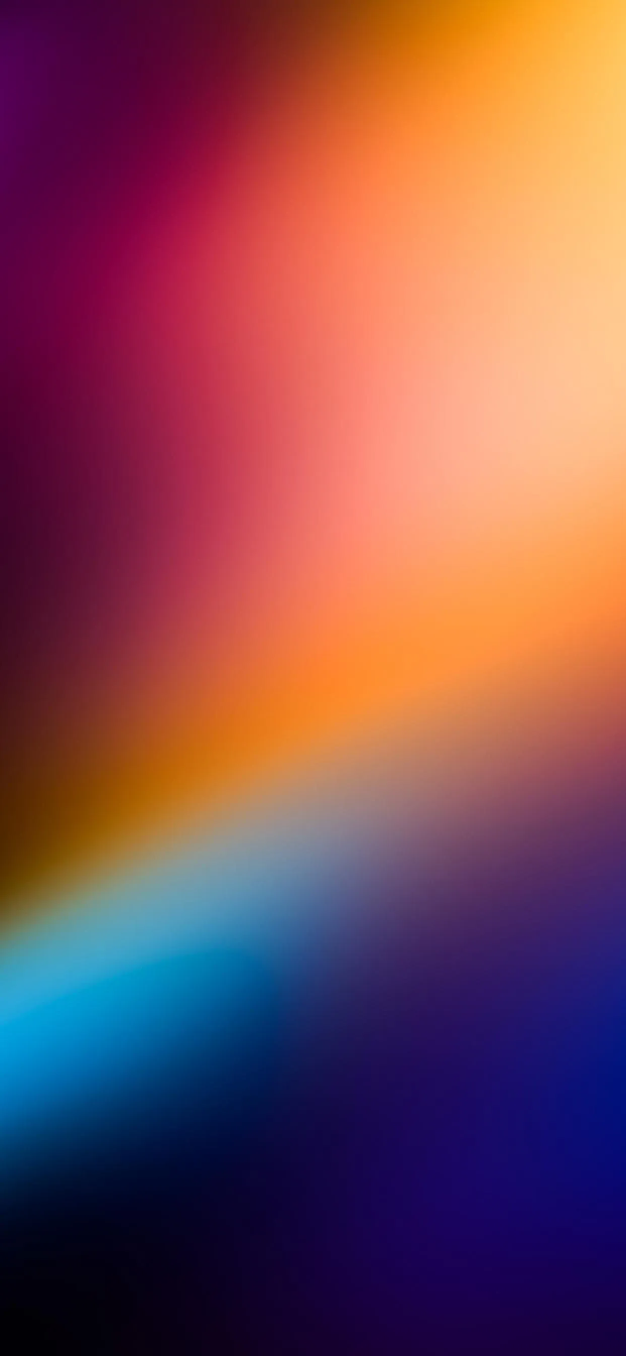 Bright Streak of Orange and Blue Gradient Light Wallpaper