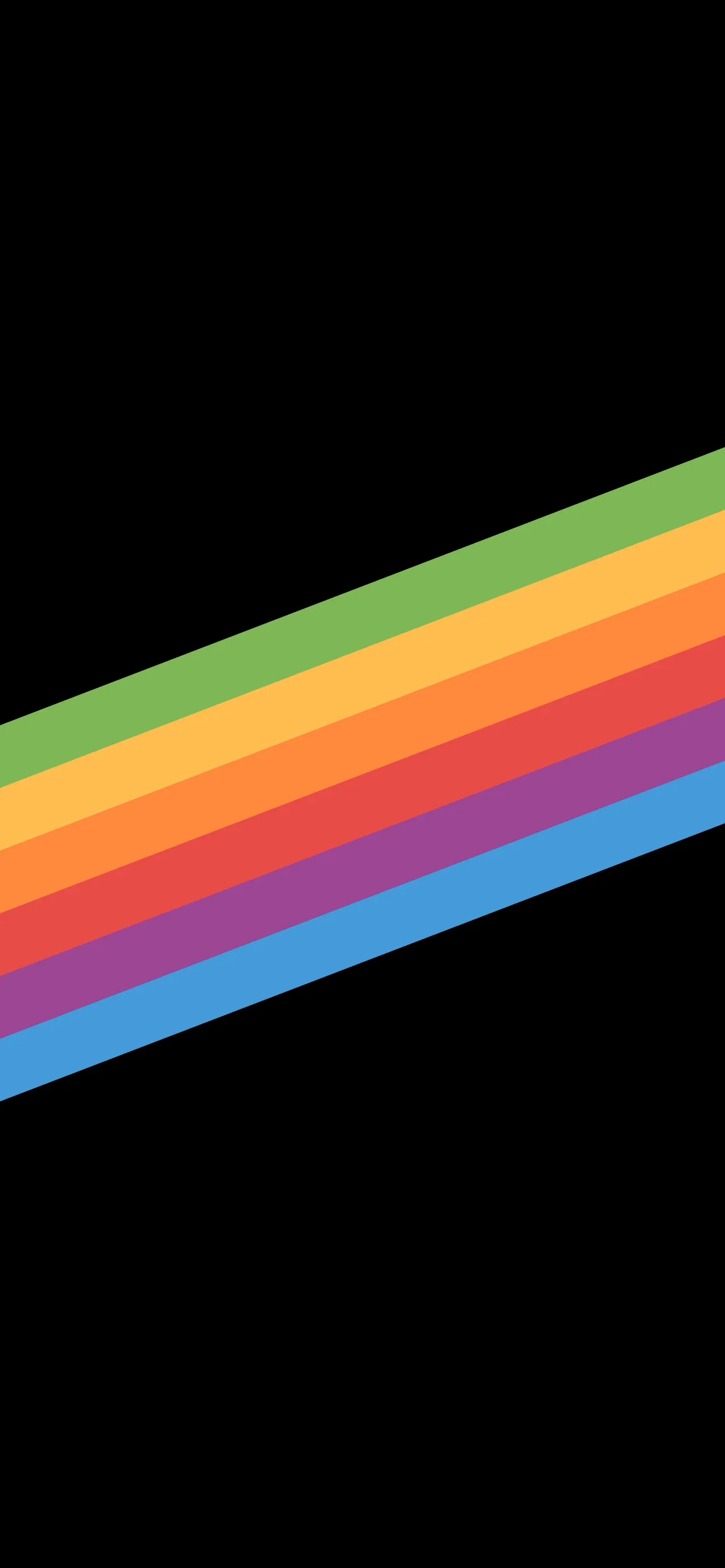 Brilliant Multicolor Beam Stretching Across Dark Backdrop