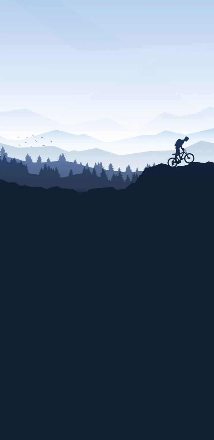 Calm Mountain Landscape Minimal HD Phone Wallpaper