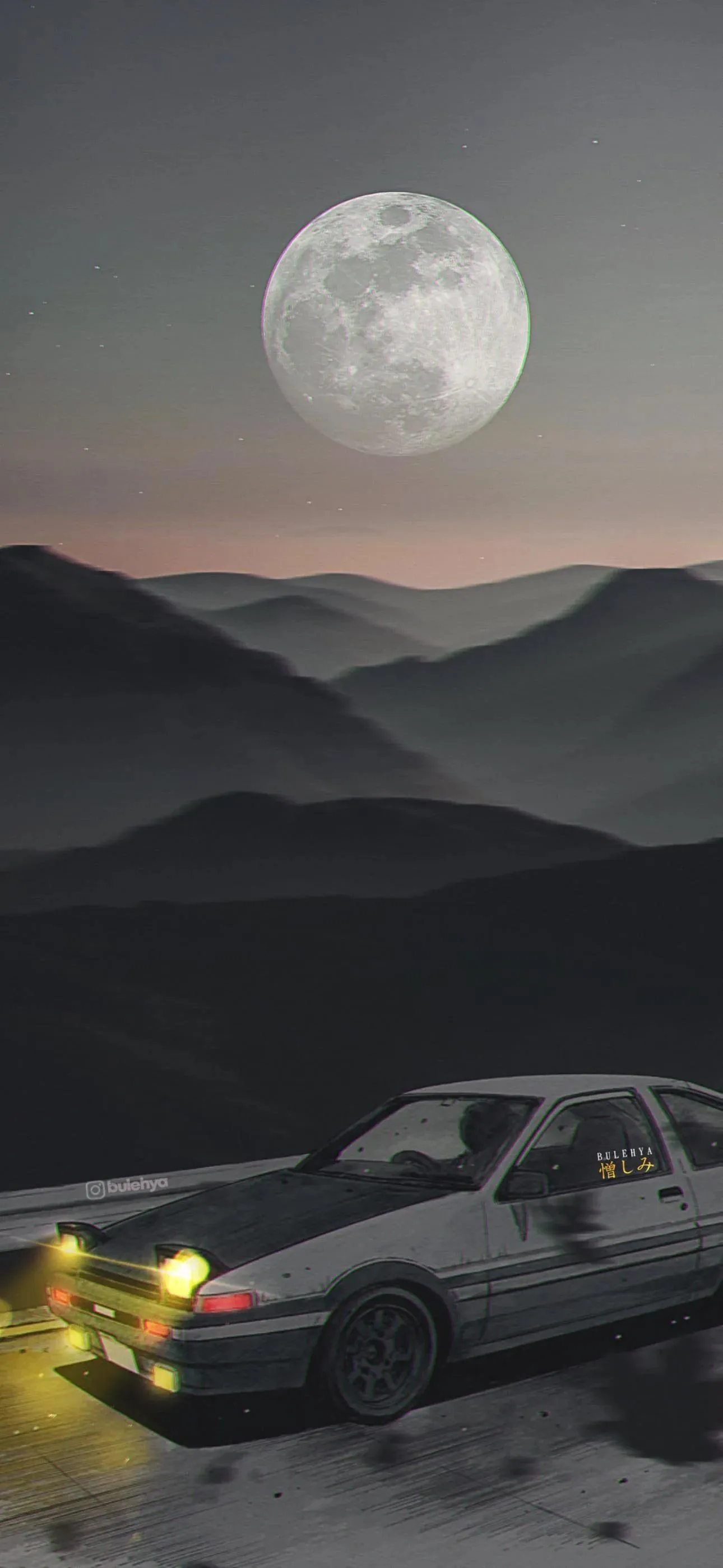 Calm Night Moonlight Landscape for Peaceful Wallpaper