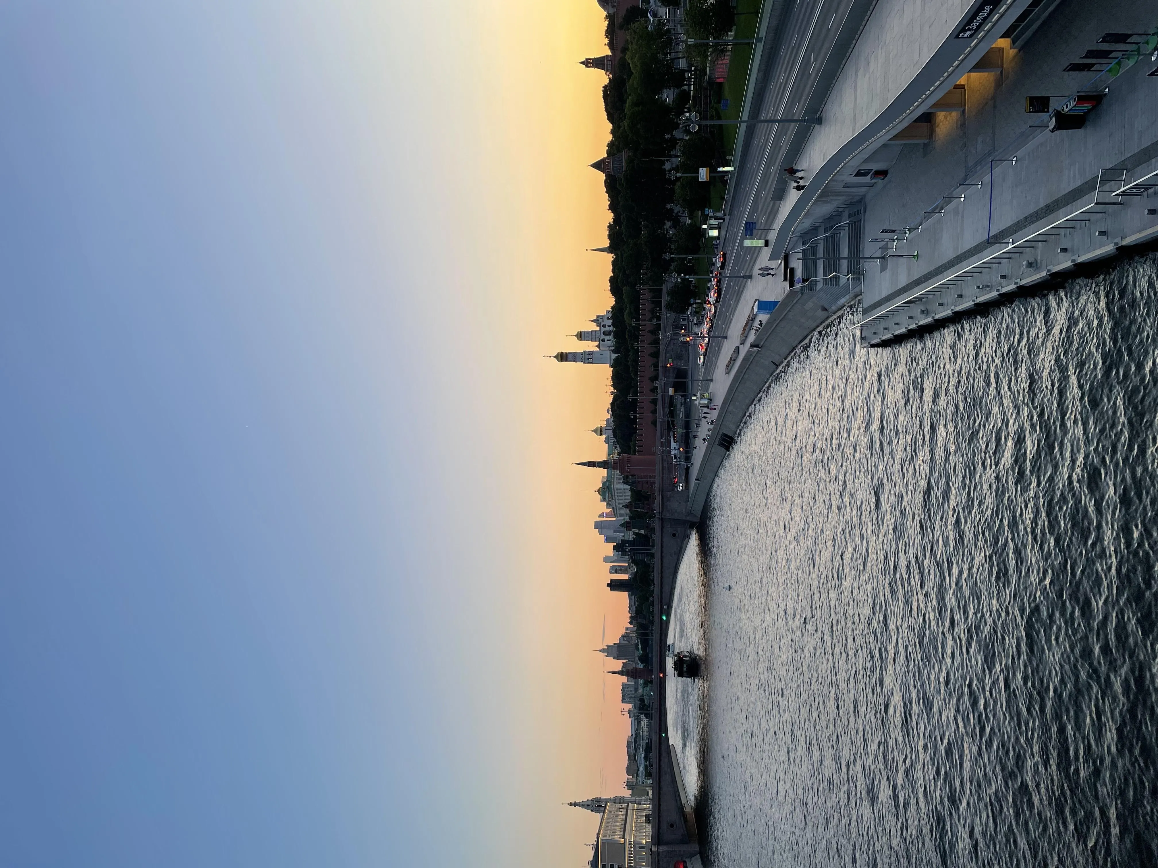 Calm Ocean View with Pier and Evening Sky in Soft Light