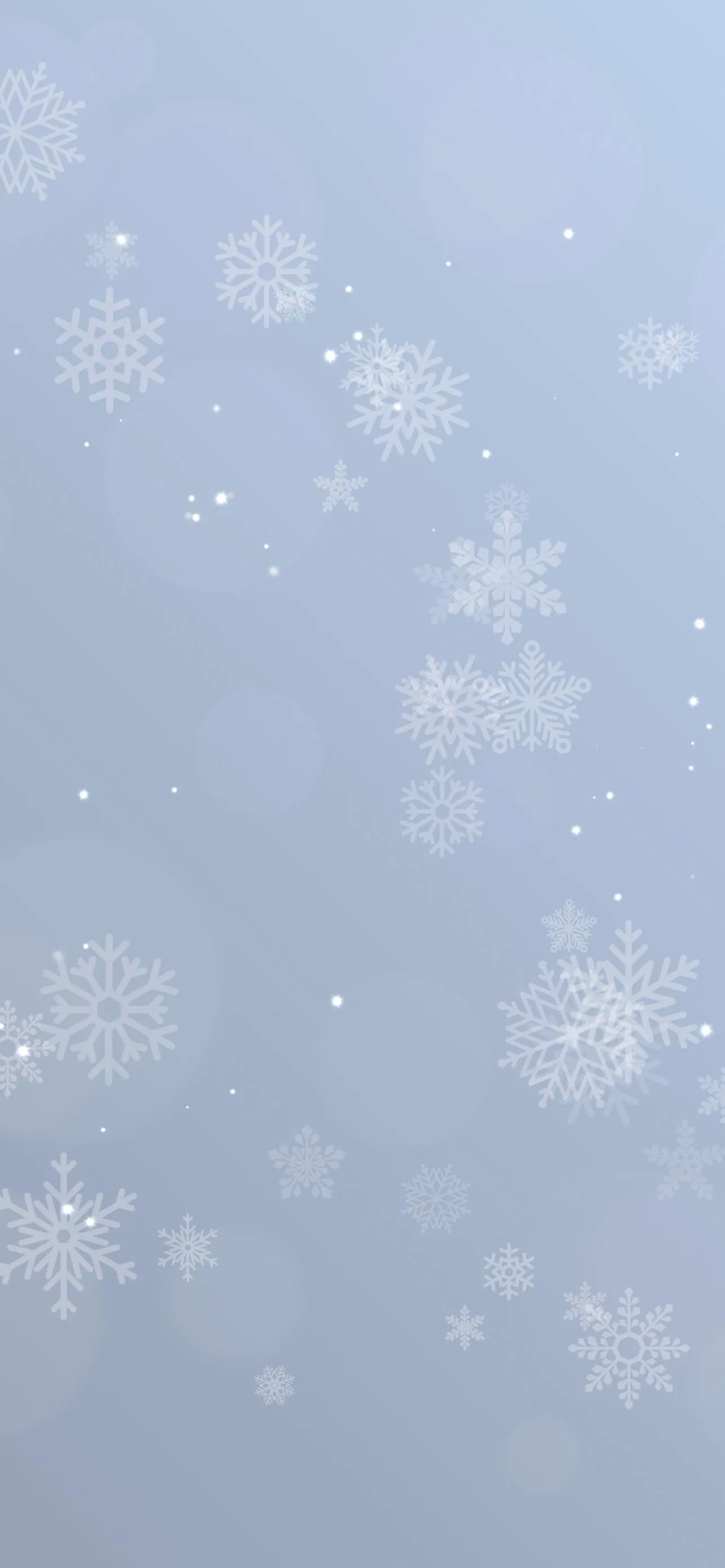 Calm Snowflake Pattern Winter Mobile Background Wallpaper