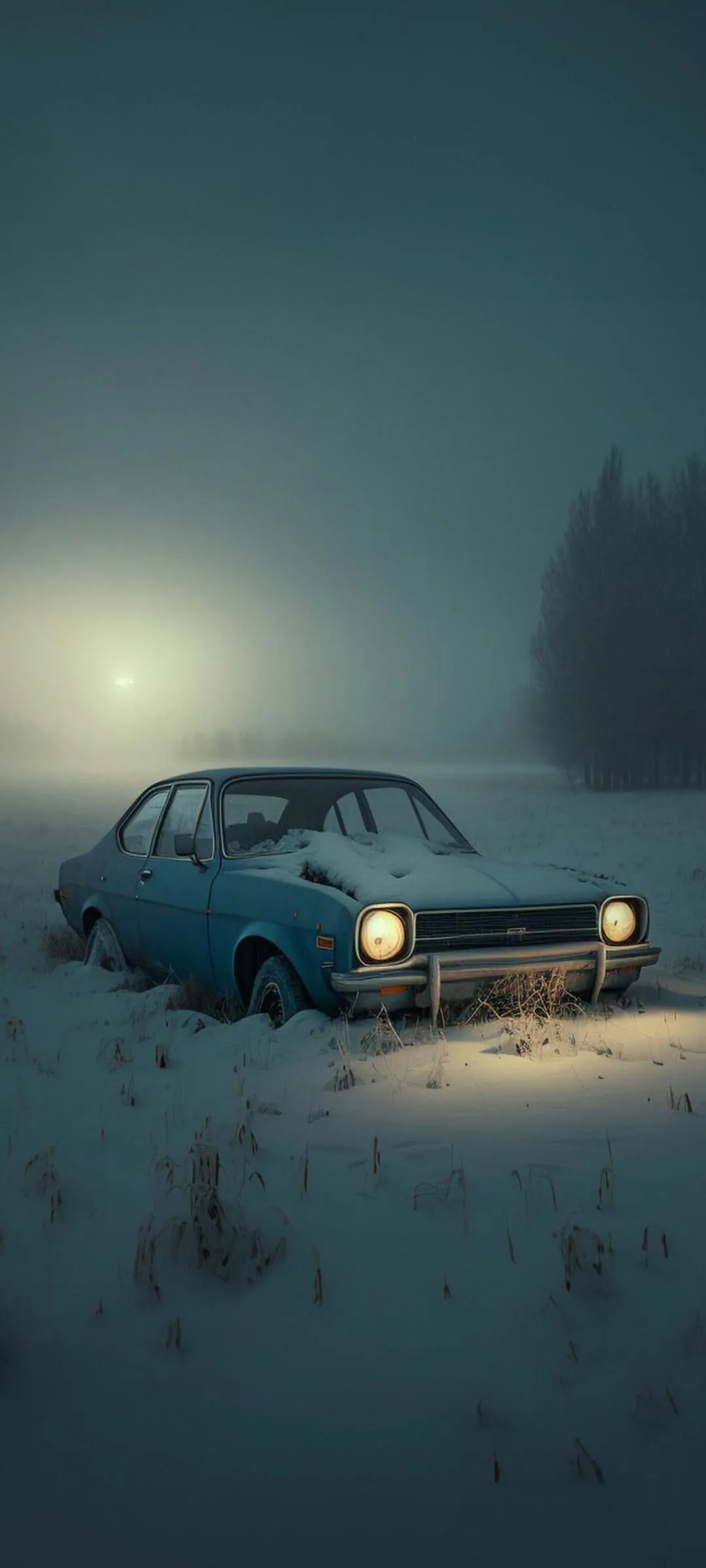 Car Driving in Snowy Landscape Adventure Wallpaper HD