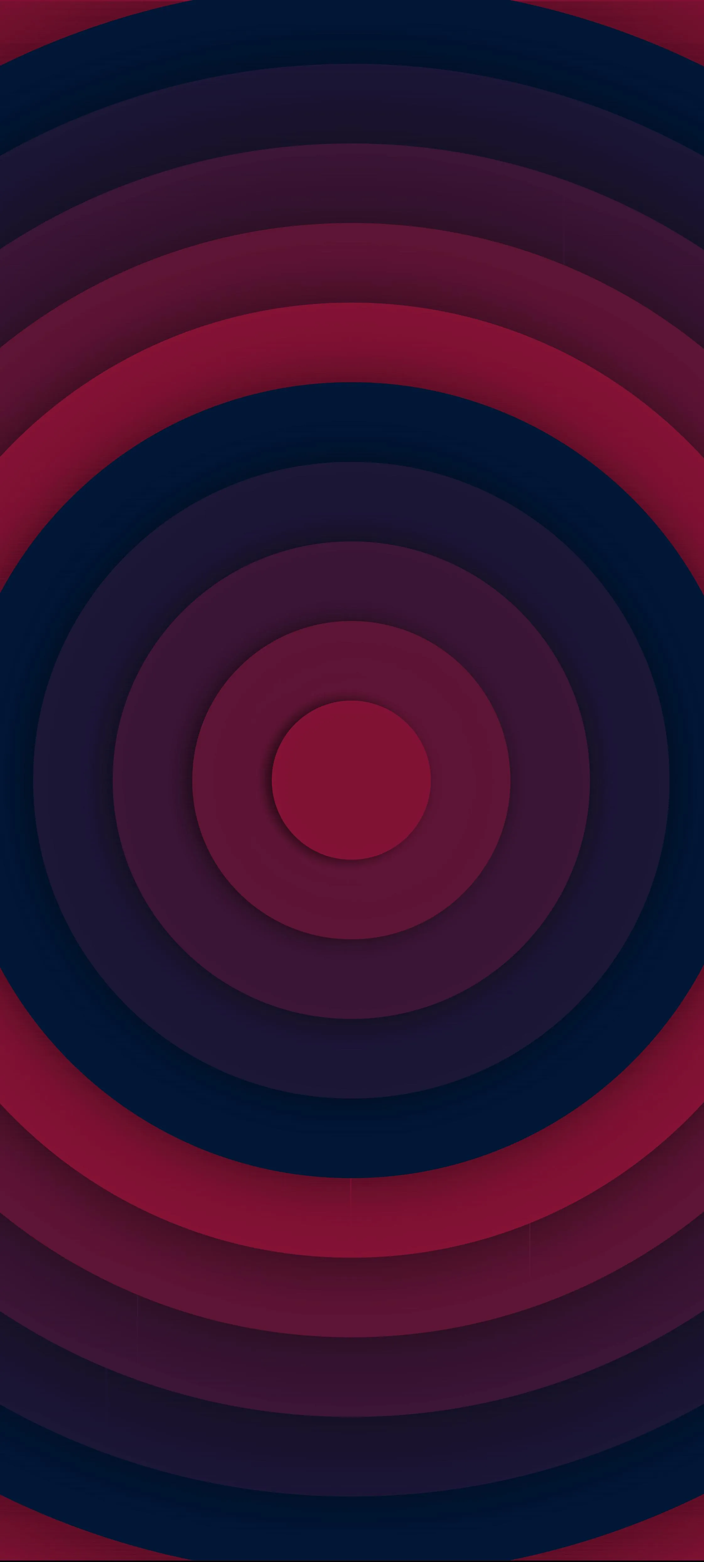 Circular Red Patterns With Depth and Shadows Wallpaper