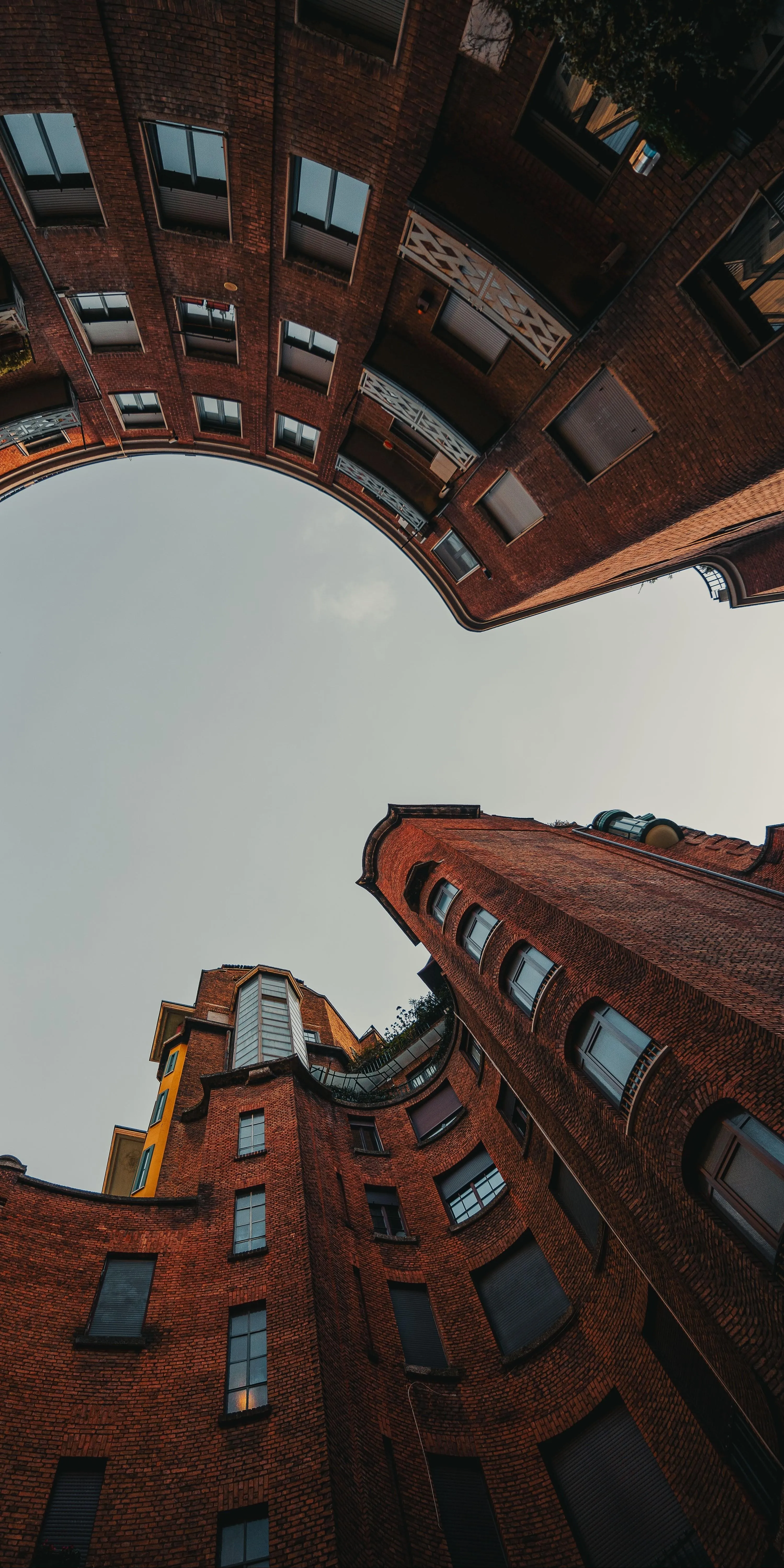Circular View of Tall Buildings from City Center Image