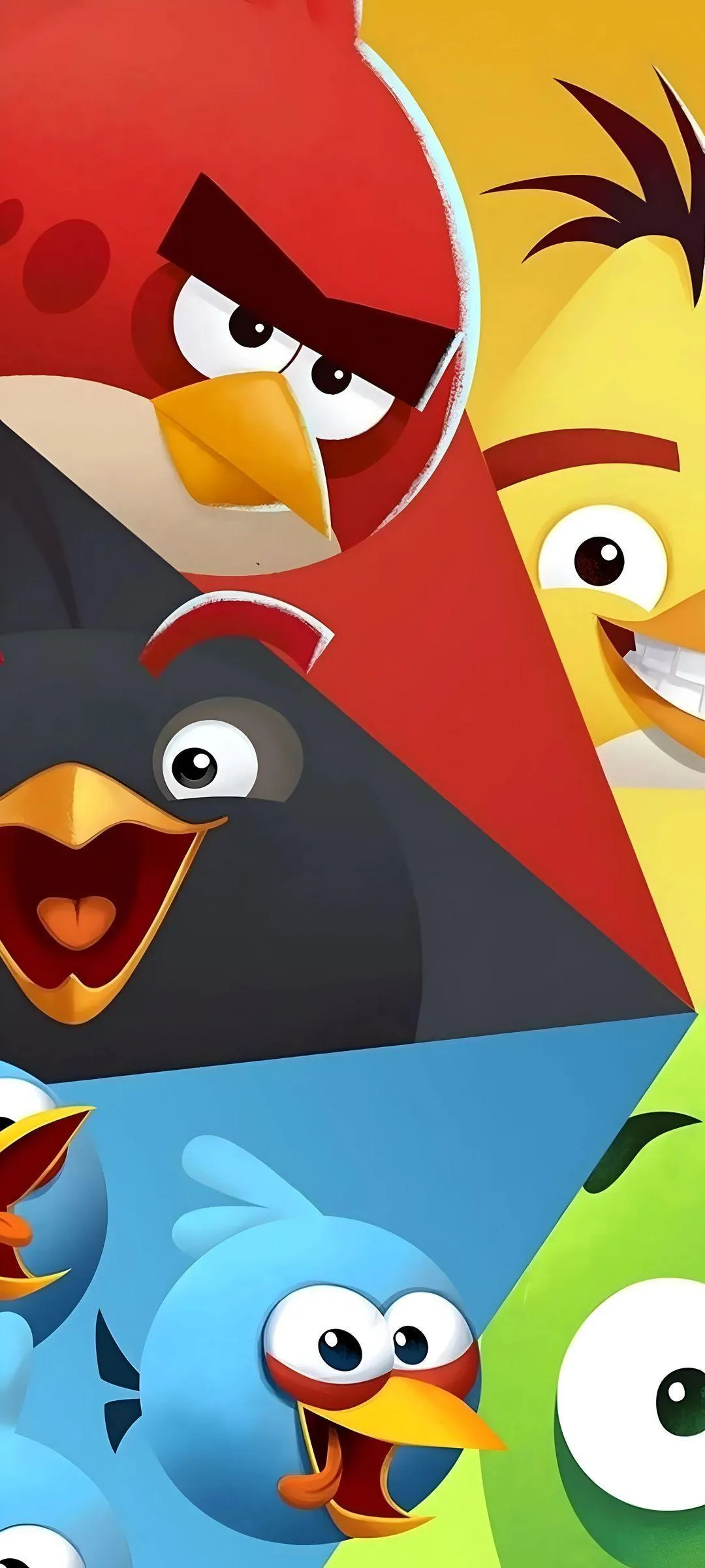 Classic Angry Birds Characters in Fun Colorful Layout