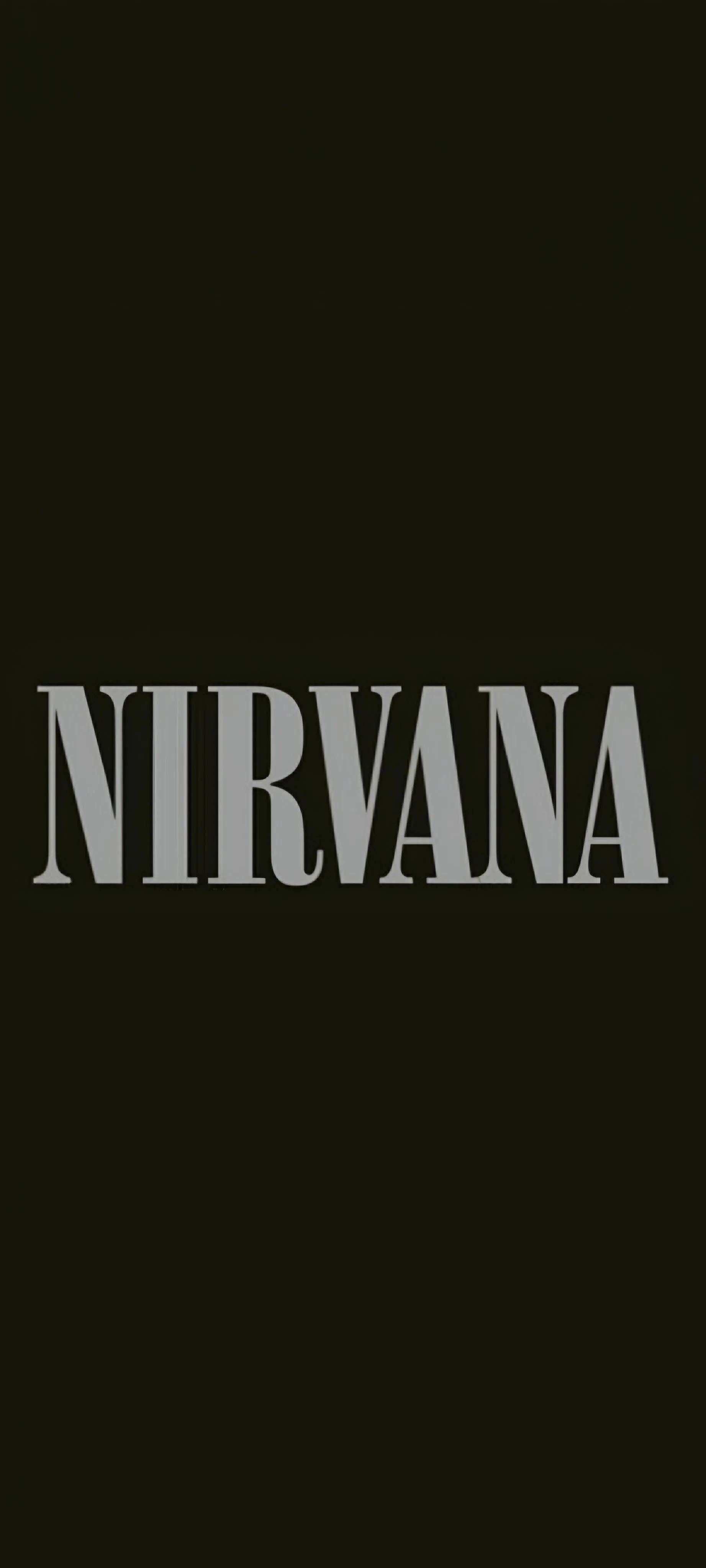 Classic Black Background With Nirvana Typography Wallpaper