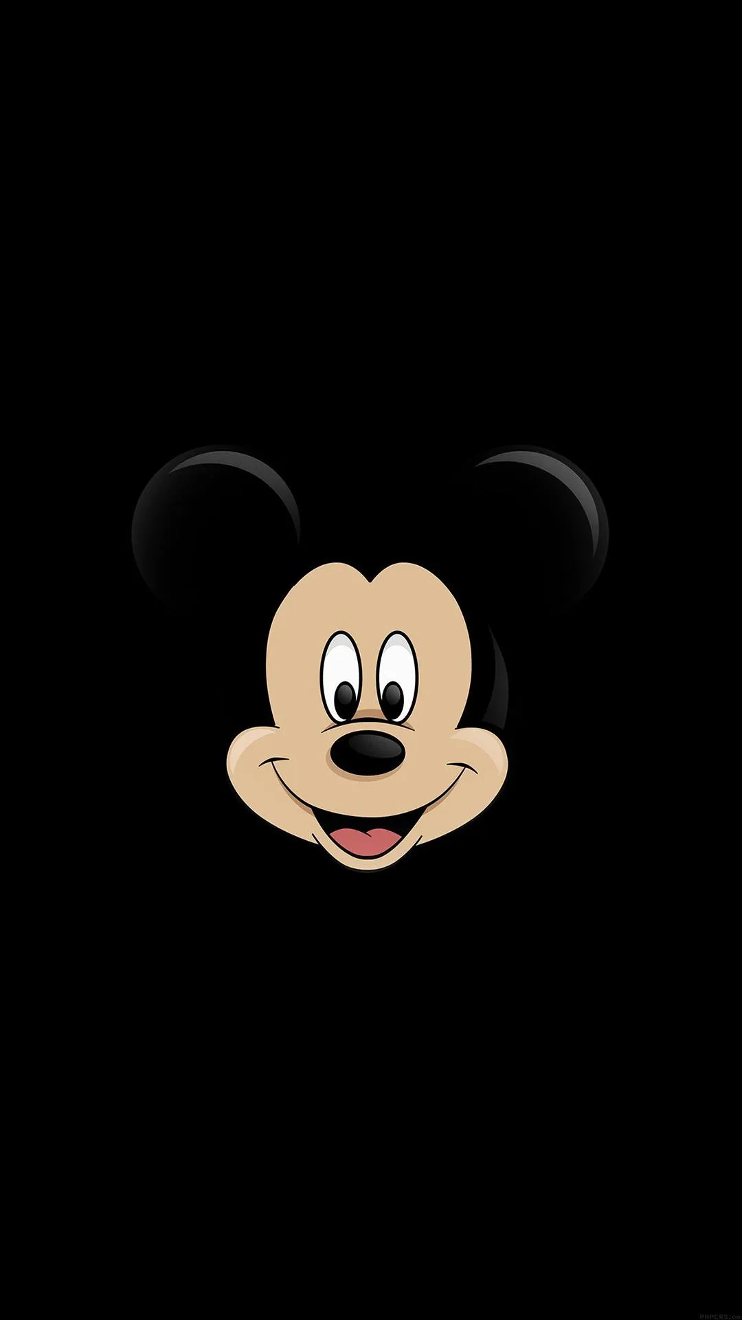Classic Mickey Mouse Face Cartoon Character Mobile Wallpaper