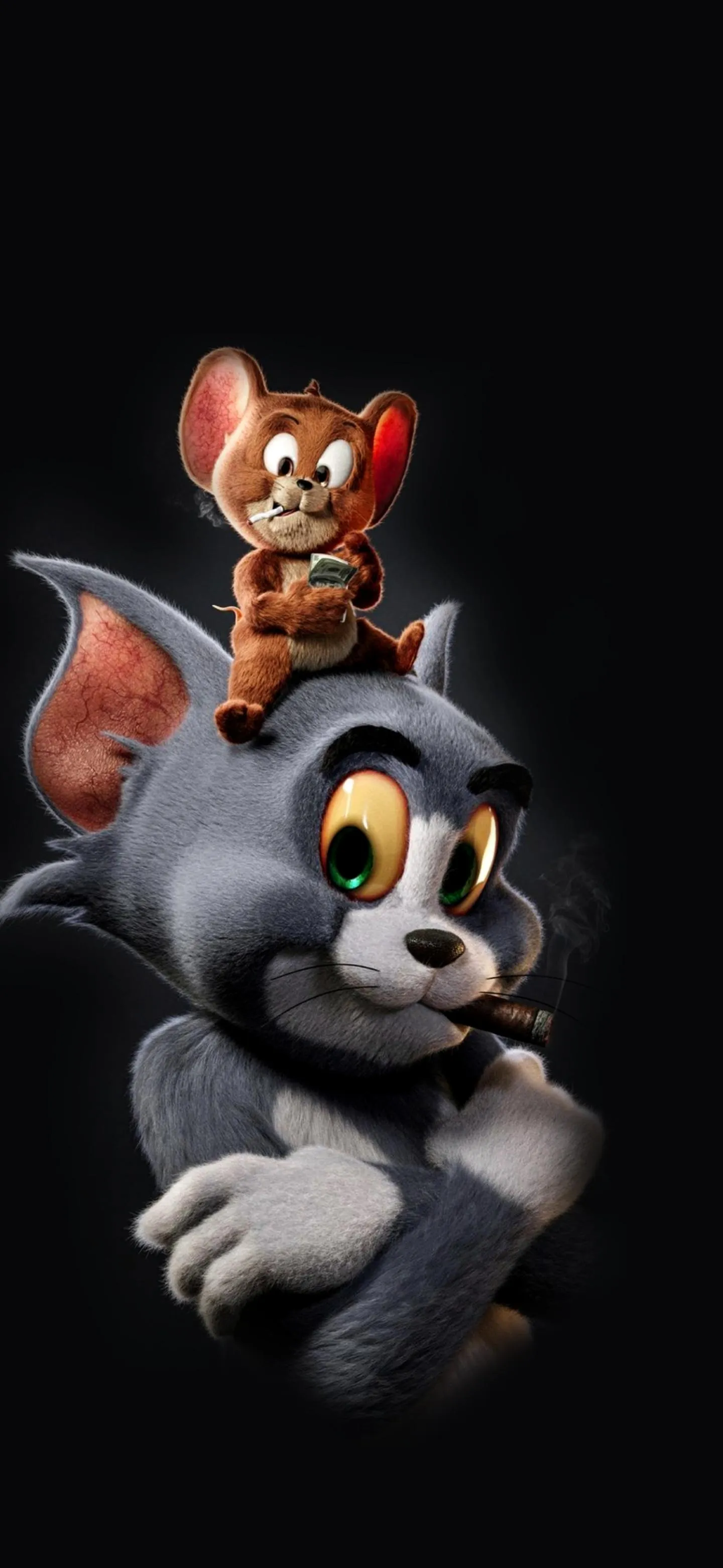 Classic Tom and Jerry Cartoon in Vintage Style Art