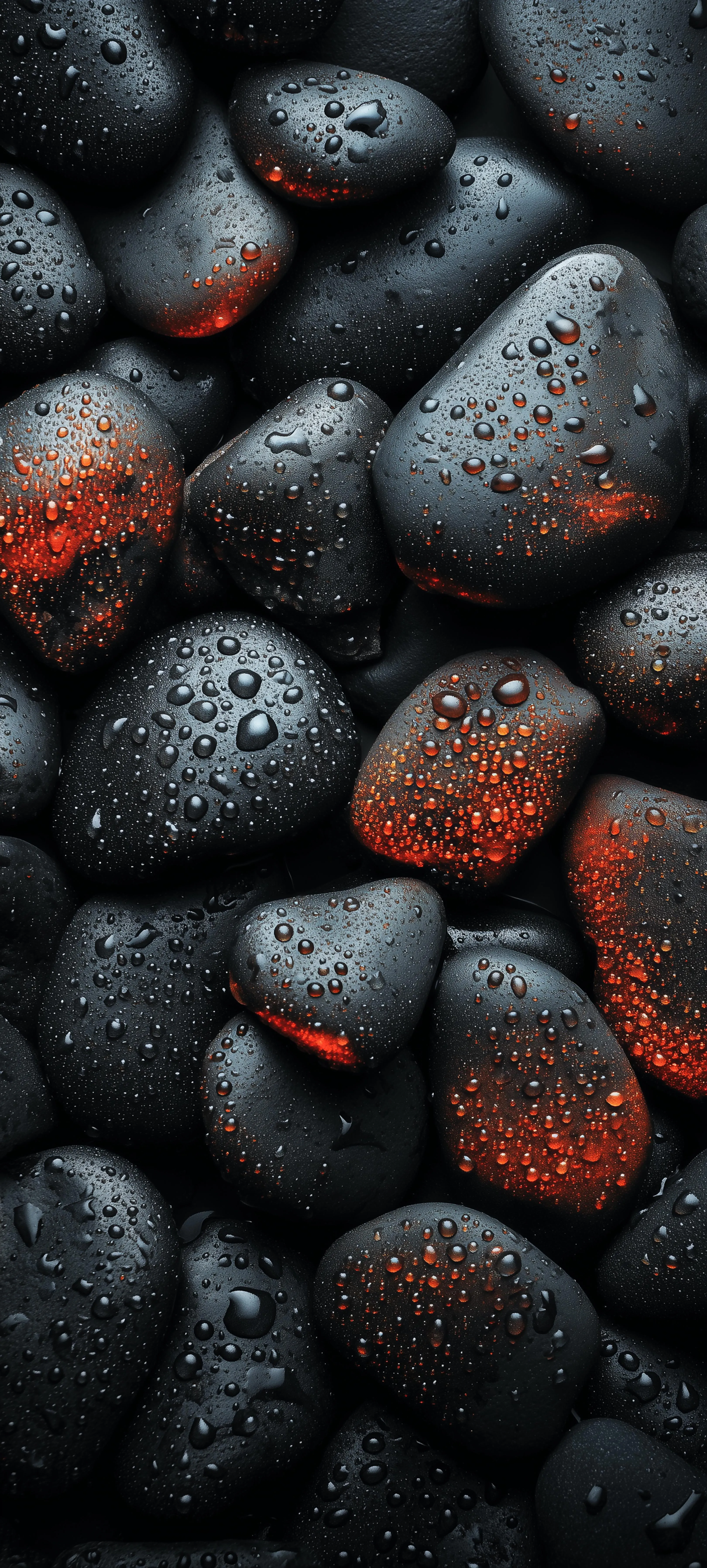 Close Up of Black and Red Volcanic Stones Free 4K Image