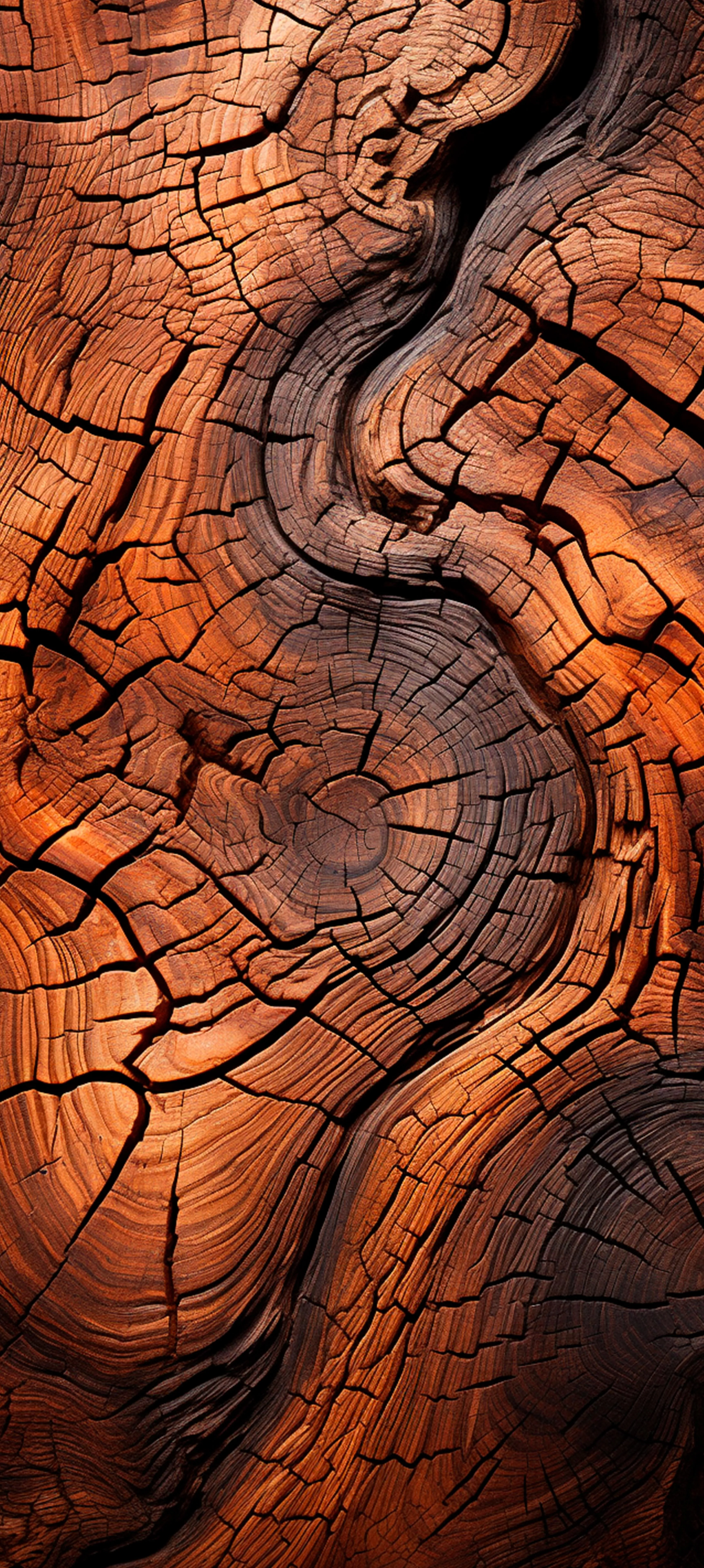 Close Up of Intricate Tree Bark with Natural Patterns