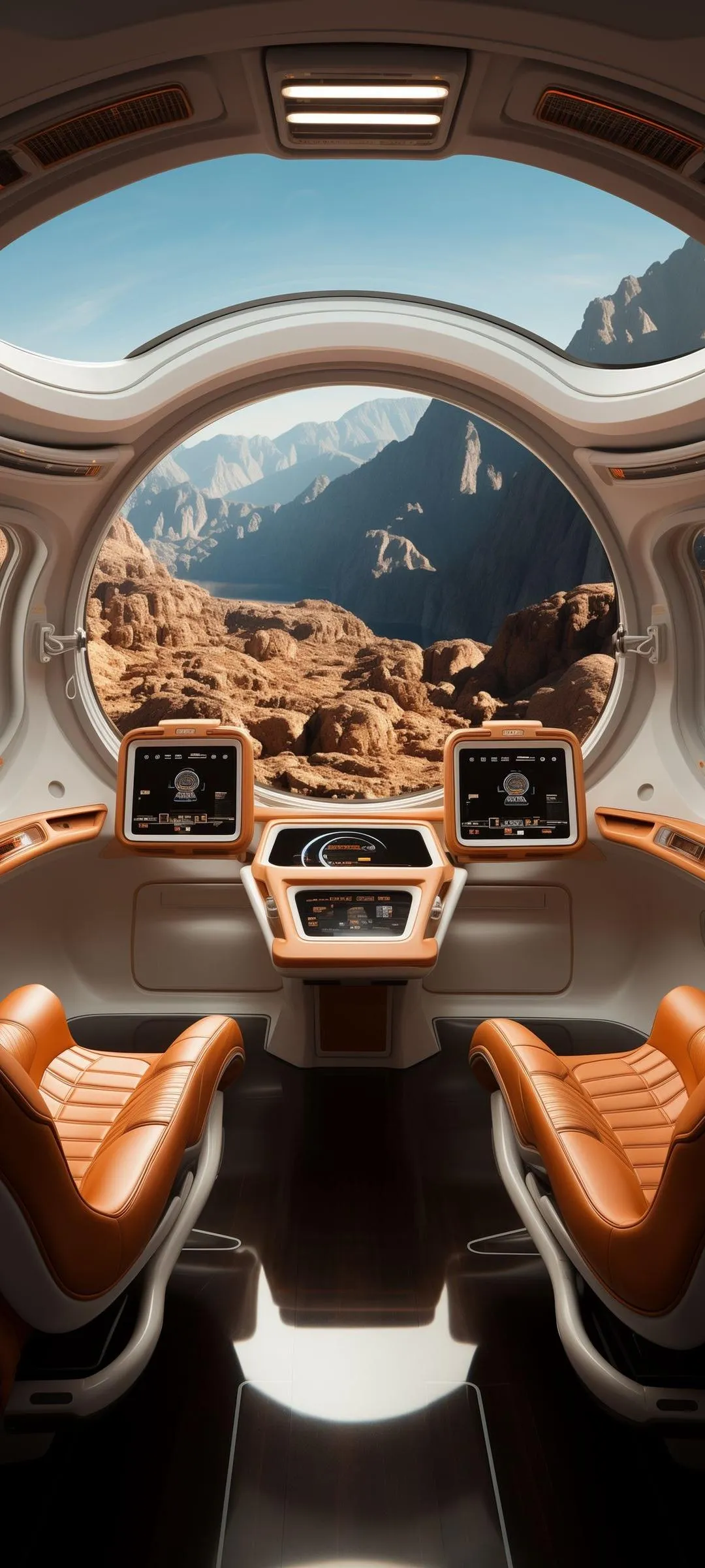 Cockpit View from Jet Aircraft Above the Clouds Wallpaper