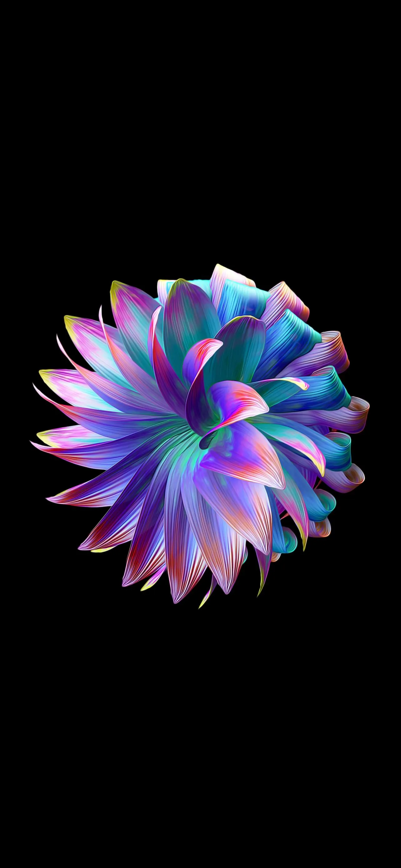 Colorful 3D Flower Abstract Wallpaper for Phones Wallpaper