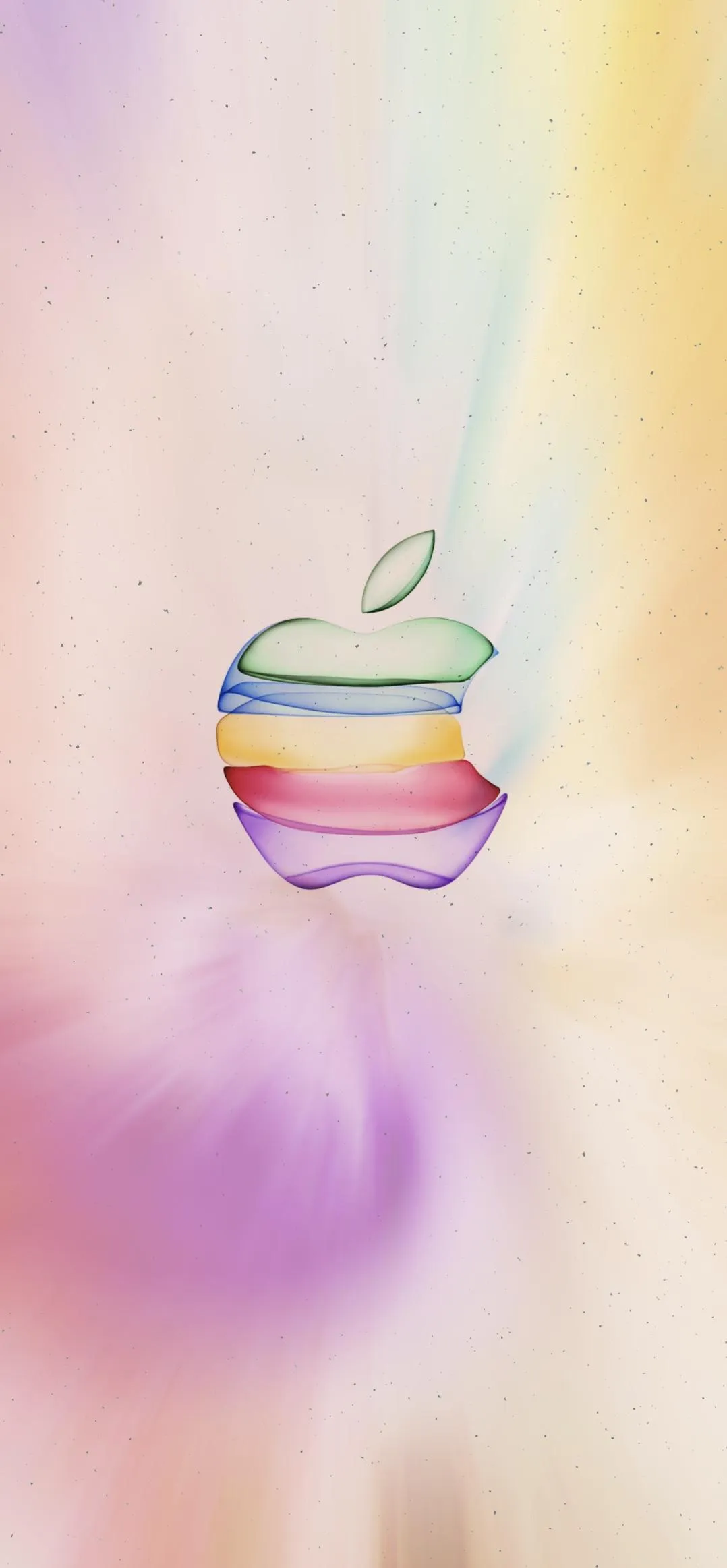 Colorful Abstract Apple Design Soft Gradient Wallpaper