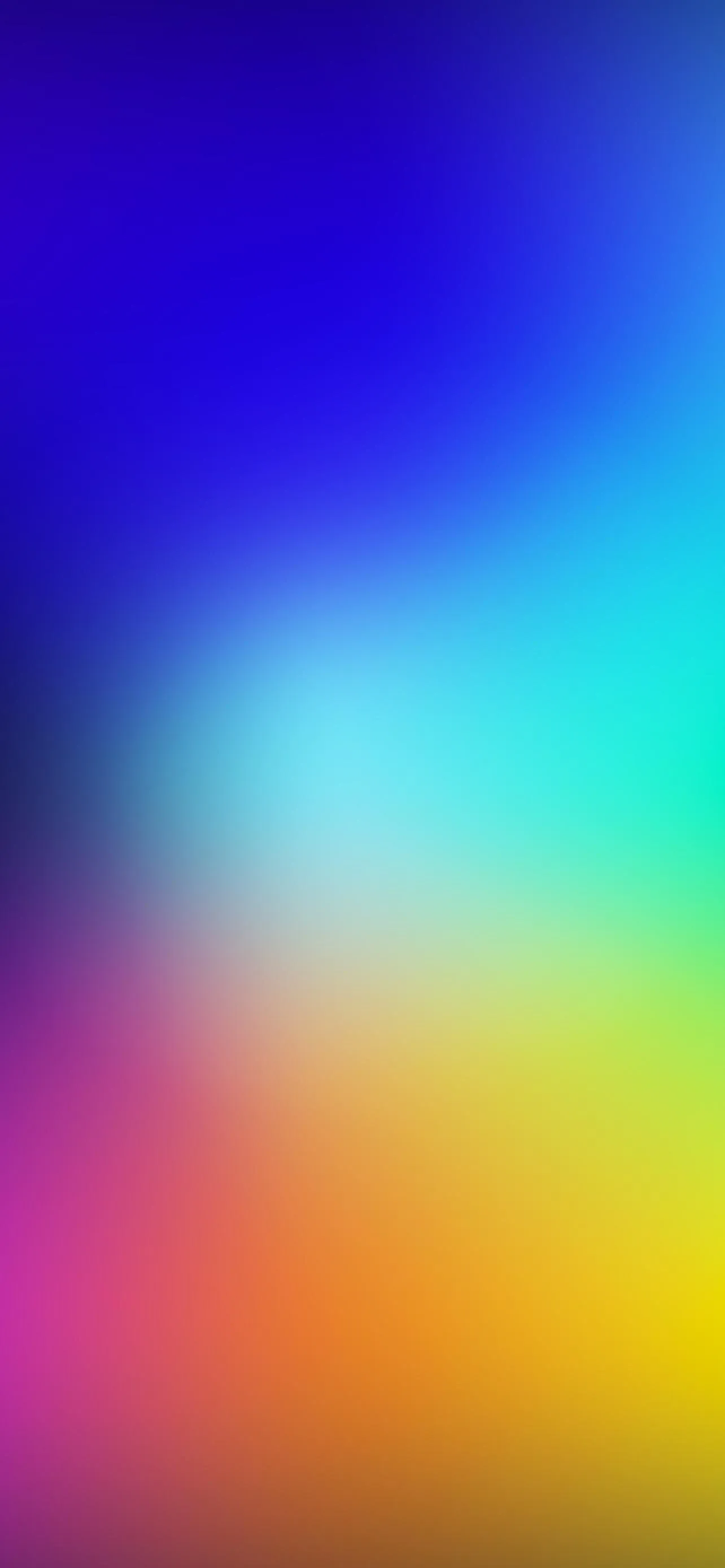 Colorful Abstract Blur Mixing Yellow and Blue Wallpaper