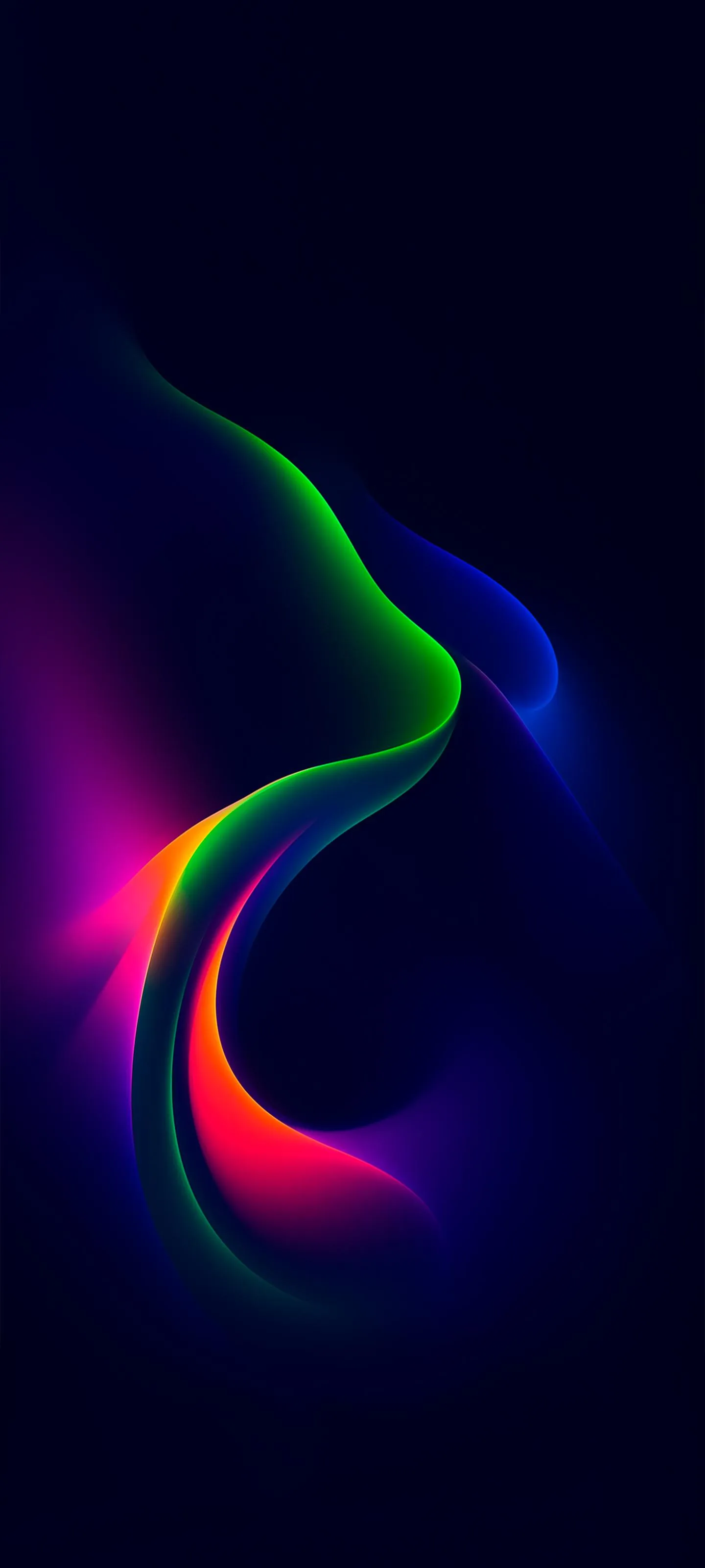 Colorful Abstract Light Swirl Digital Art Design Wallpaper